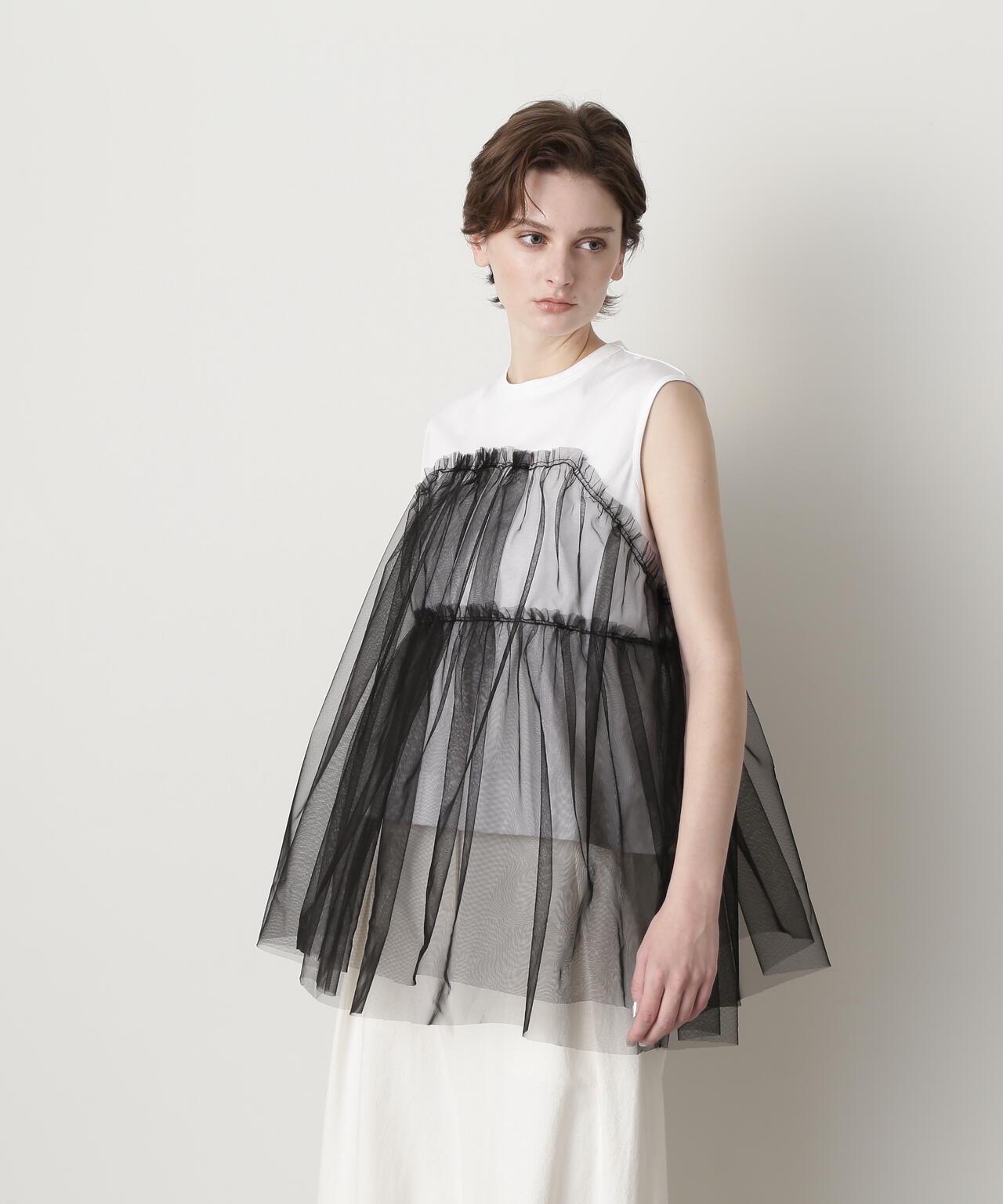【STORY 8月号掲載商品】Tulle Combination Tops