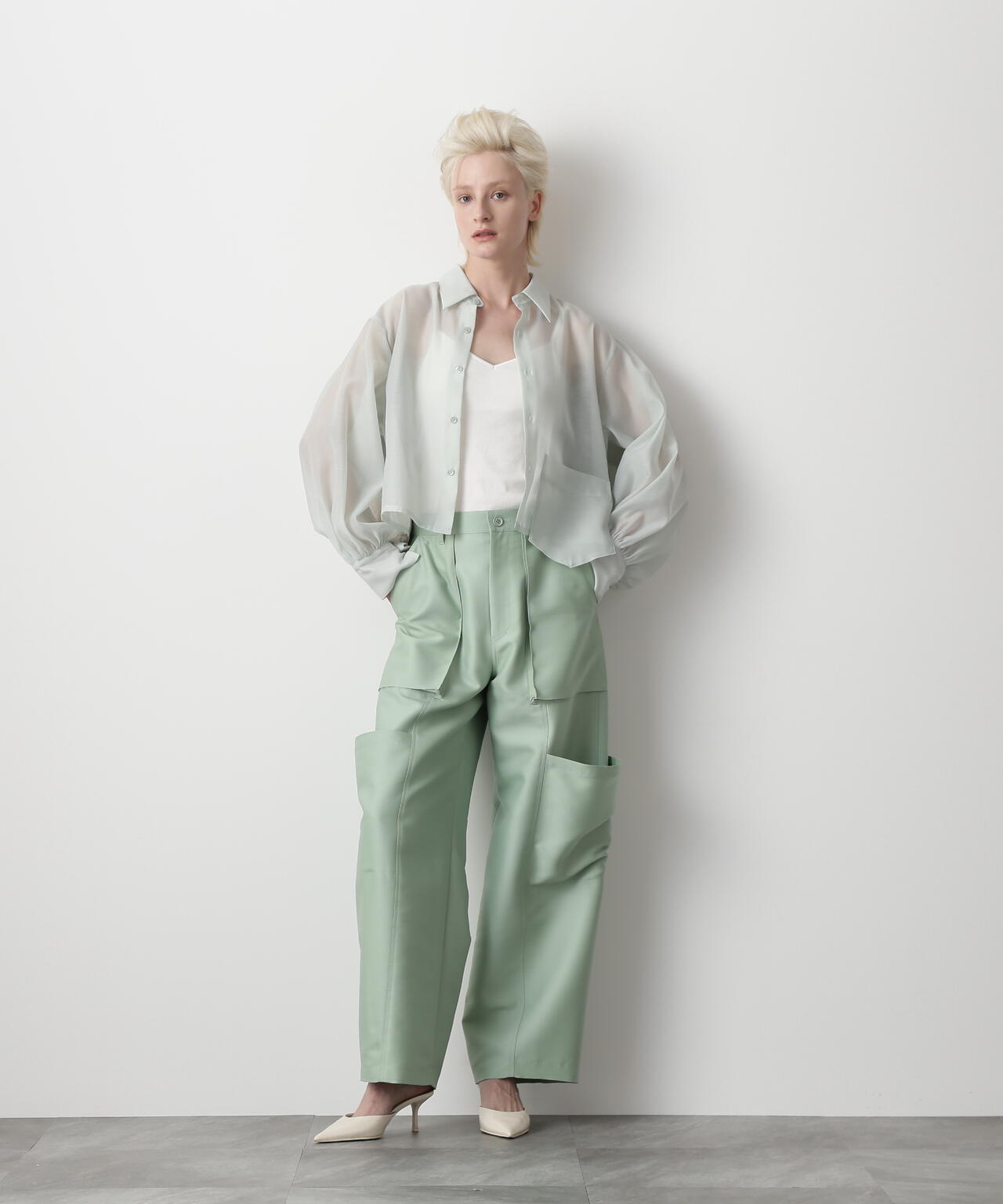 Fur Trim Combination Blouse