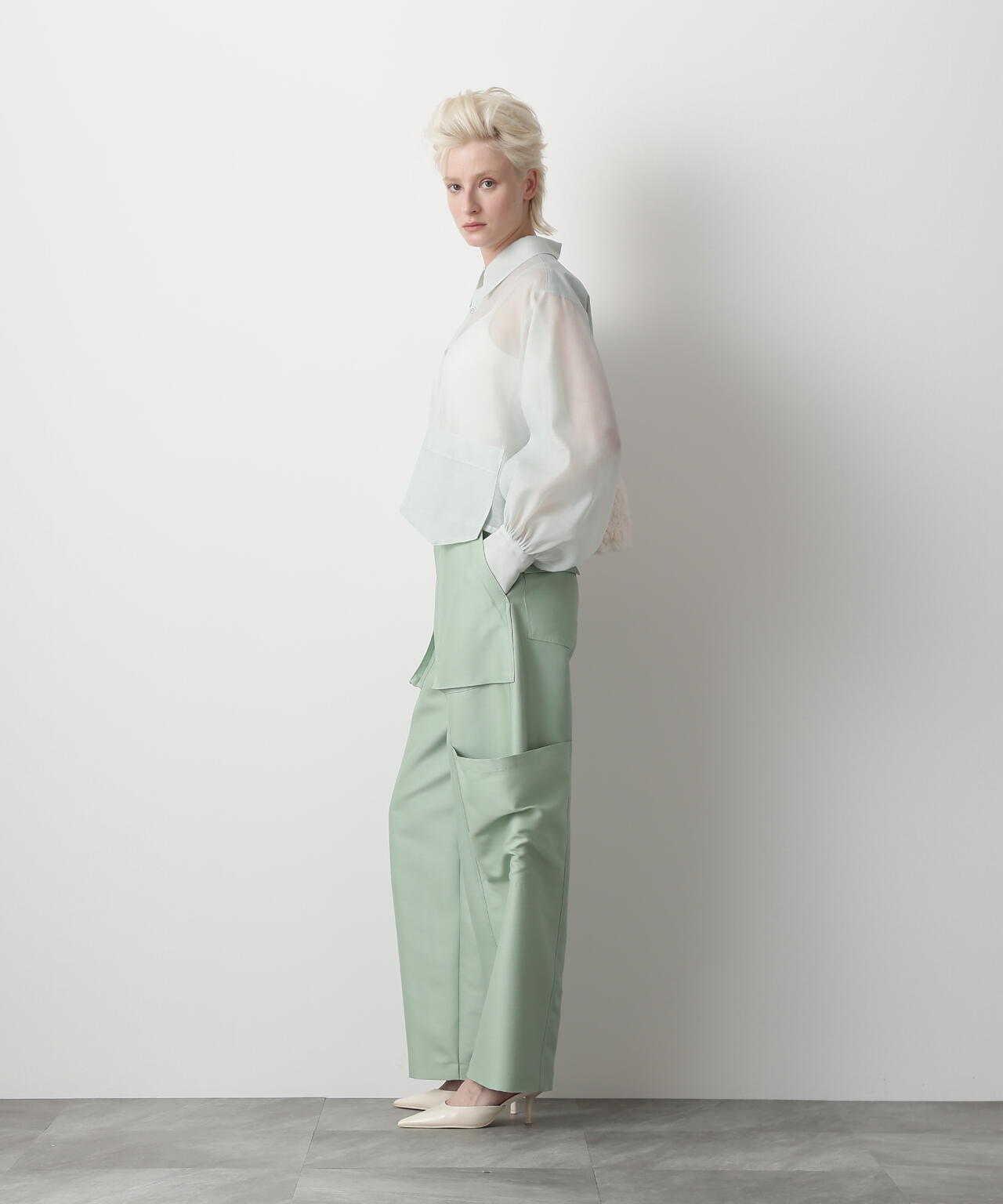 Fur Trim Combination Blouse