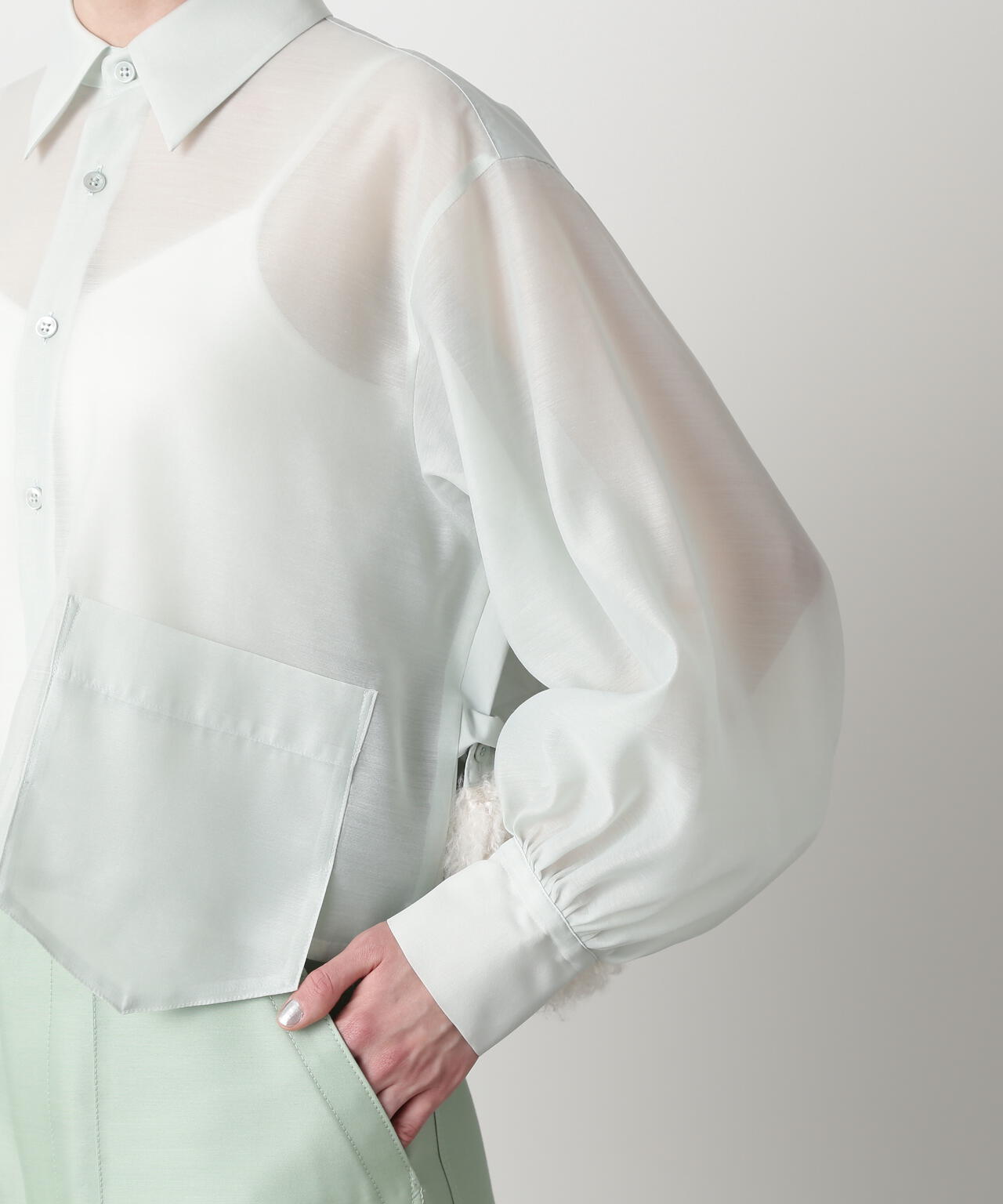 Fur Trim Combination Blouse