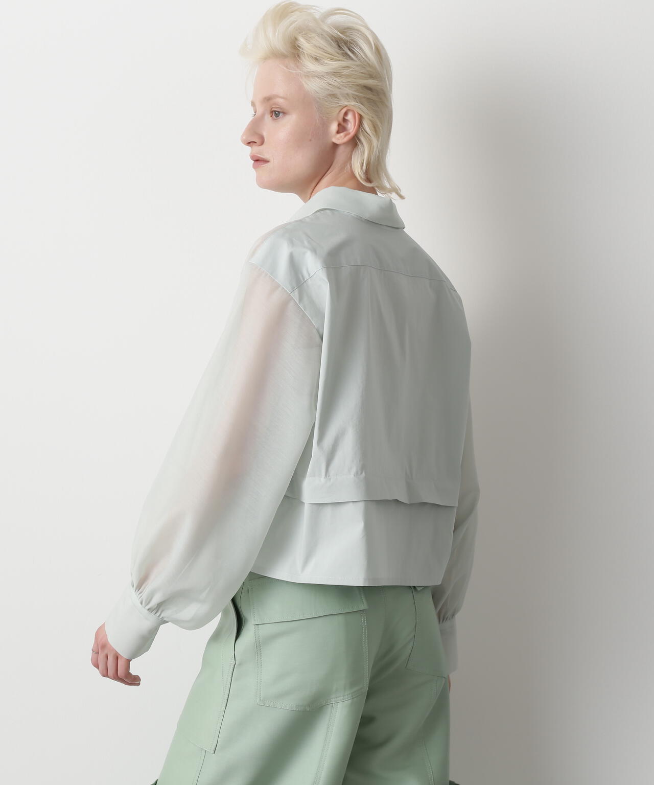 Fur Trim Combination Blouse