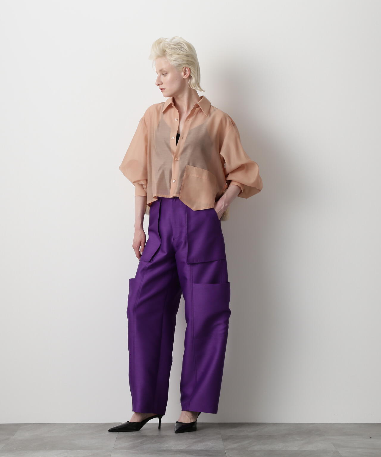 Fur Trim Combination Blouse