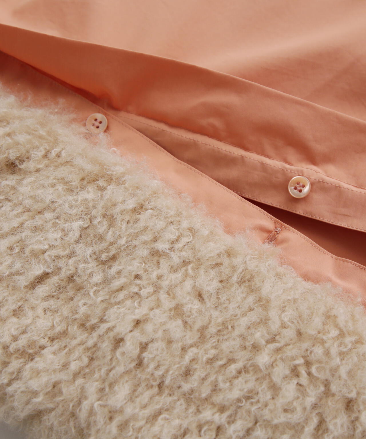 Fur Trim Combination Blouse