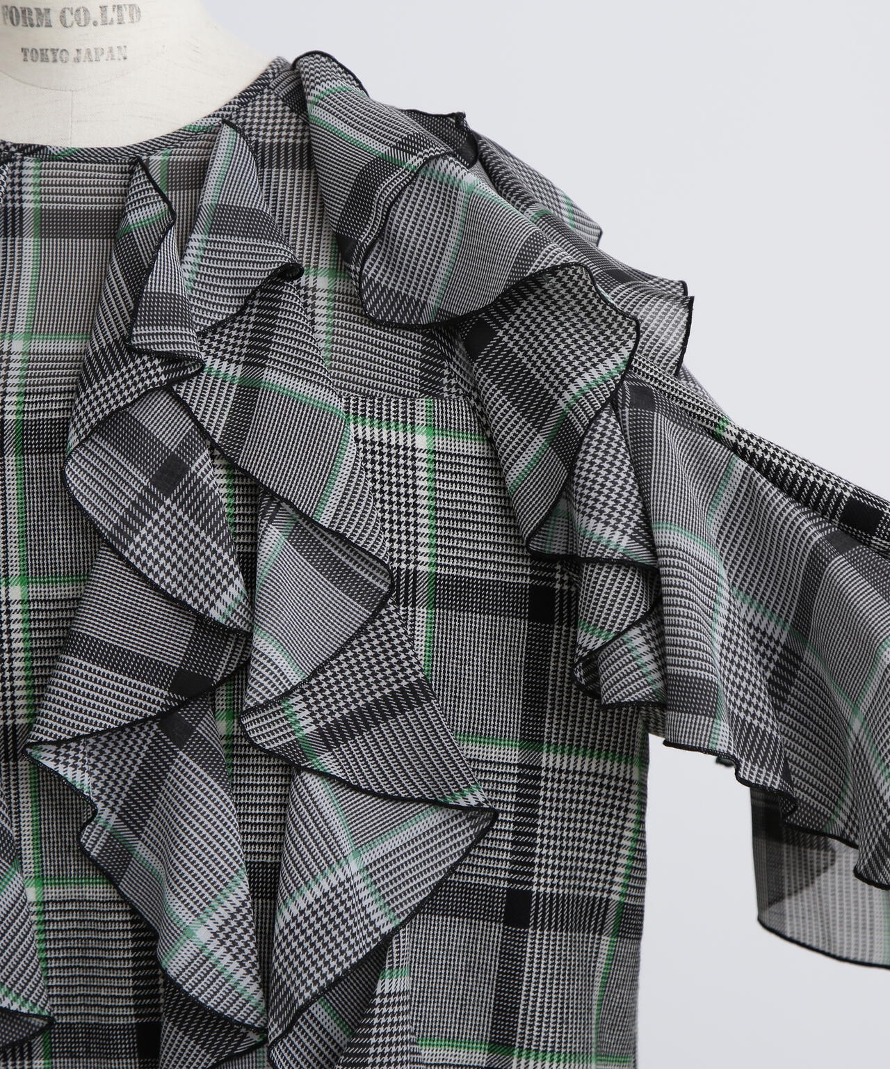 Sheer Combination Pattern Blouse