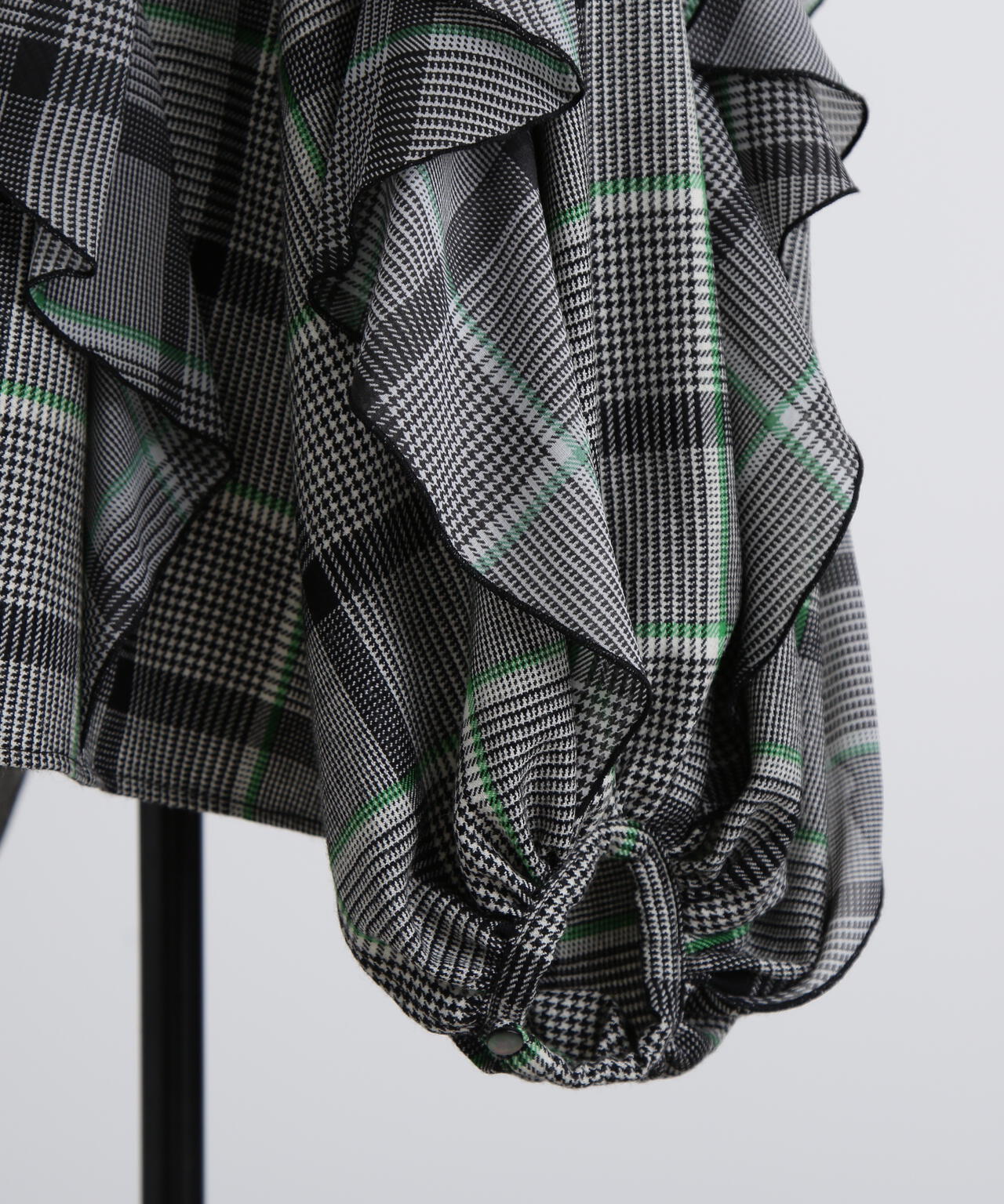 Sheer Combination Pattern Blouse