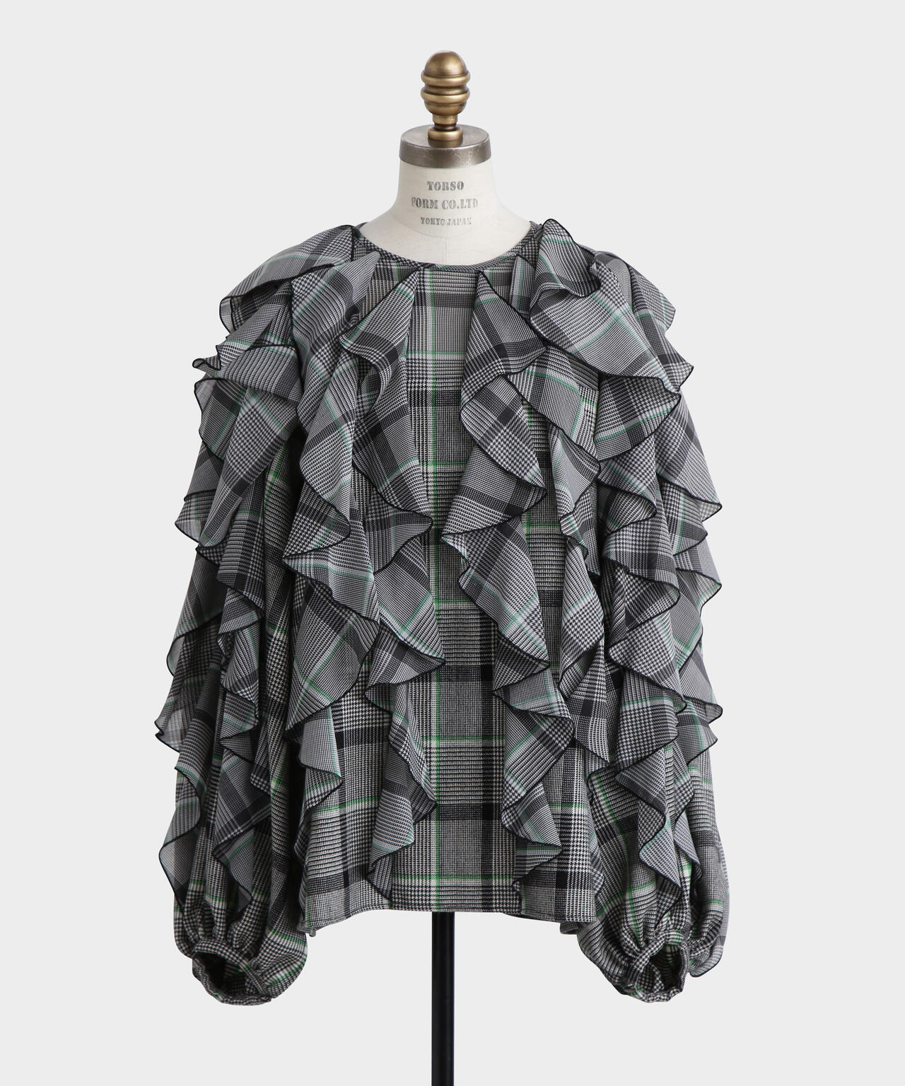 Sheer Combination Pattern Blouse