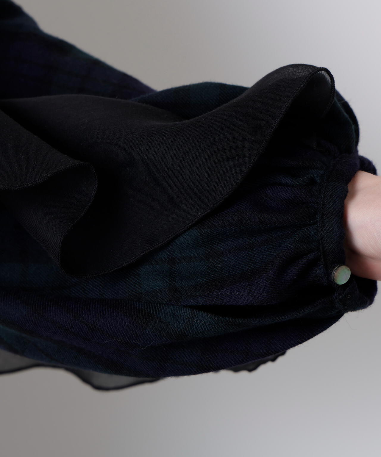 Sheer Combination Pattern Blouse