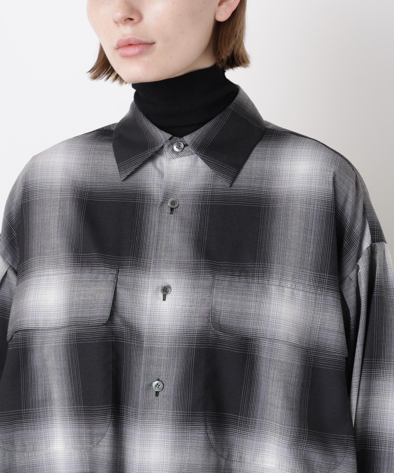 Ombre Check Blouse
