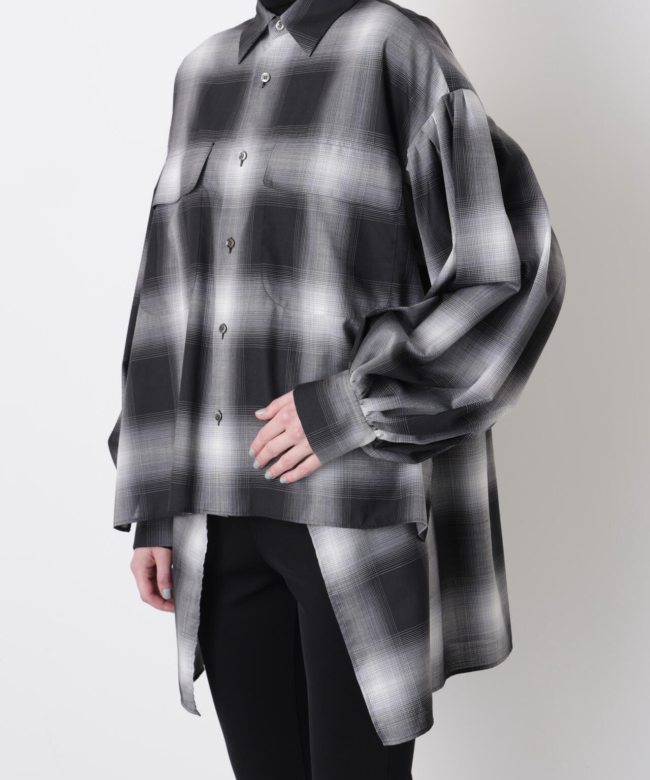 Ombre Check Blouse