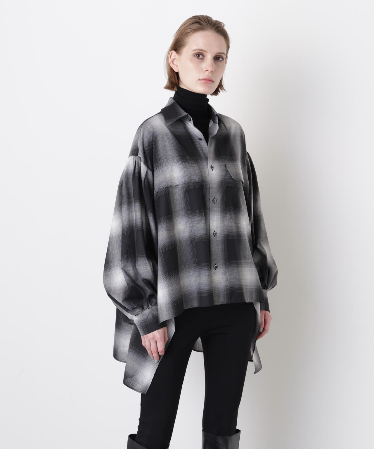 Ombre Check Blouse
