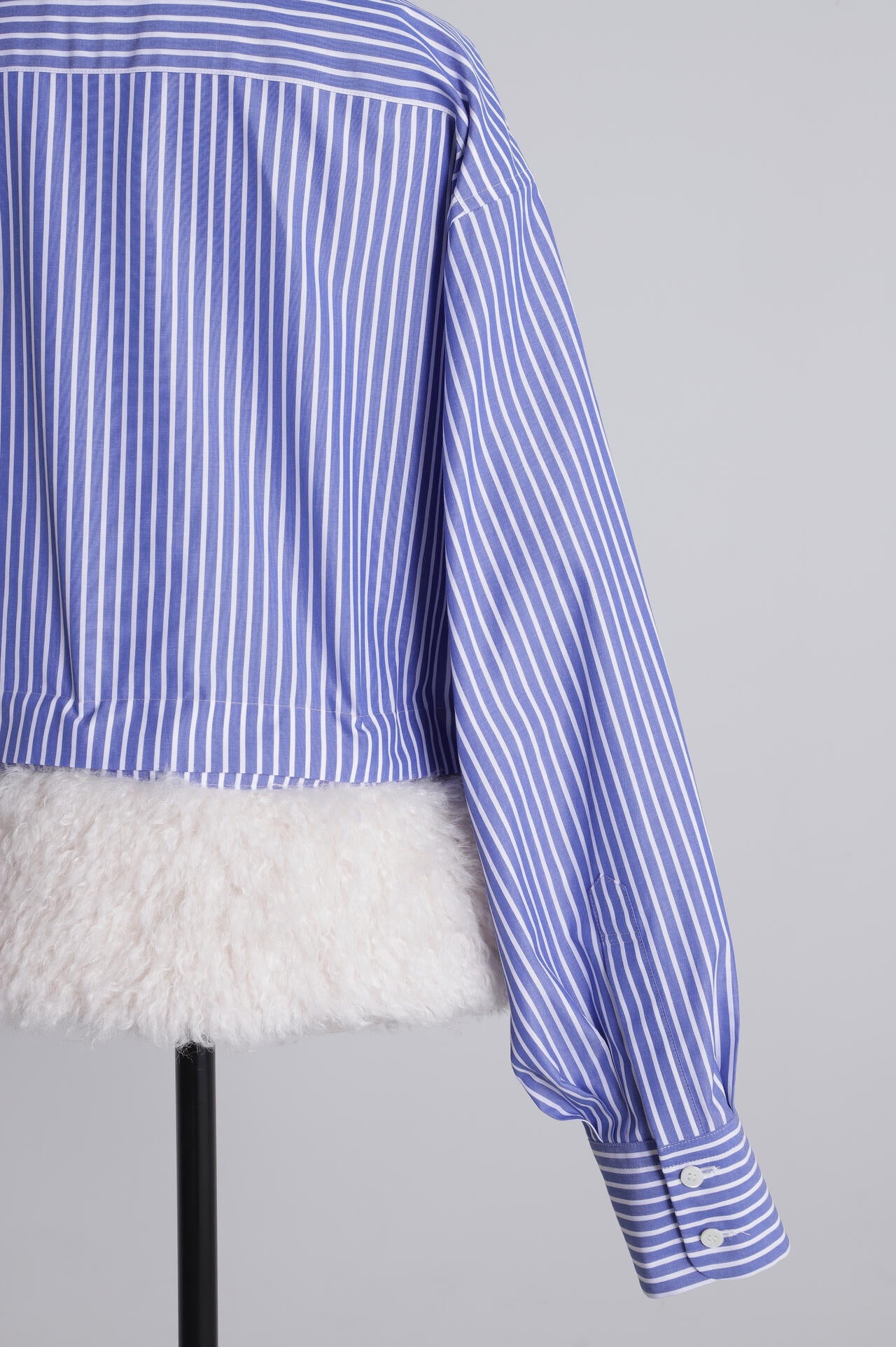 Fur Trim Combi Shirts