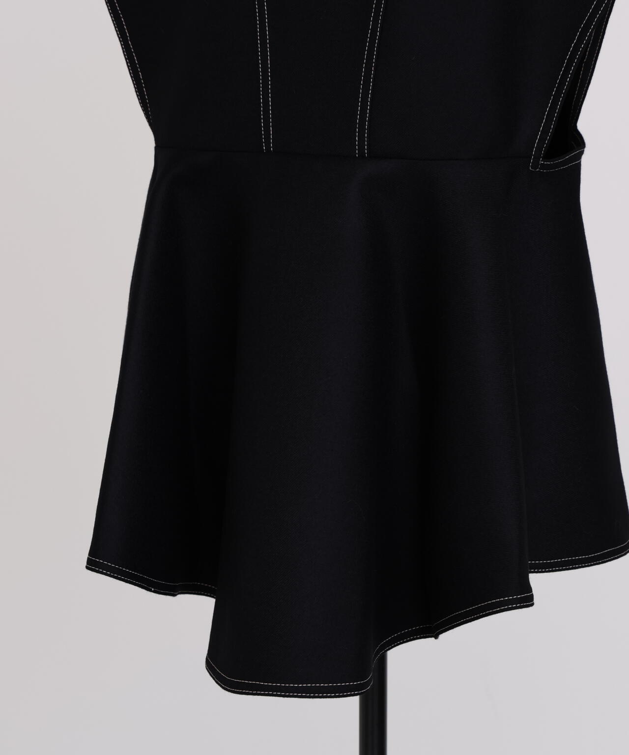 Back Peplum Gilet BL