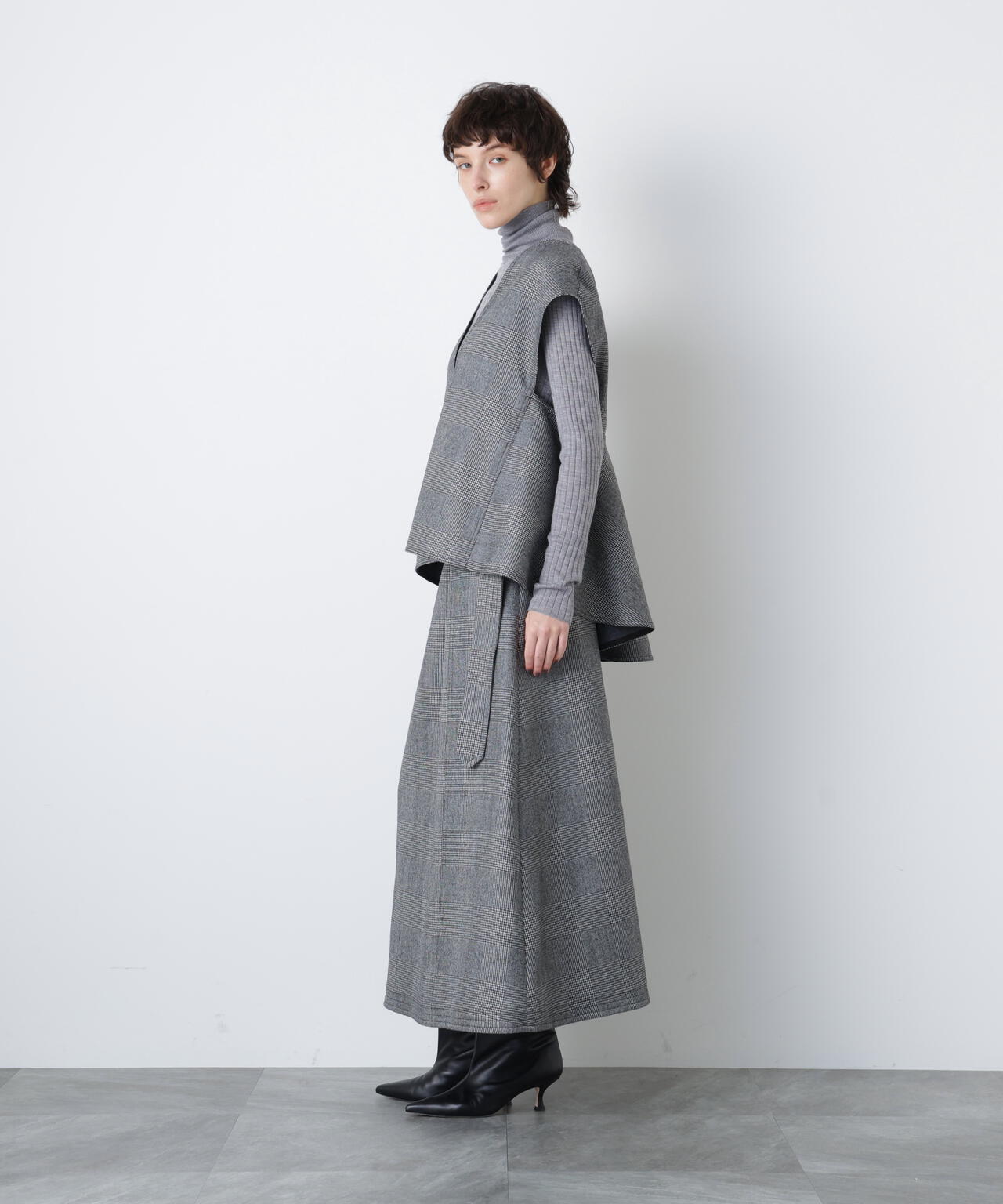 Back Peplum Gilet BL