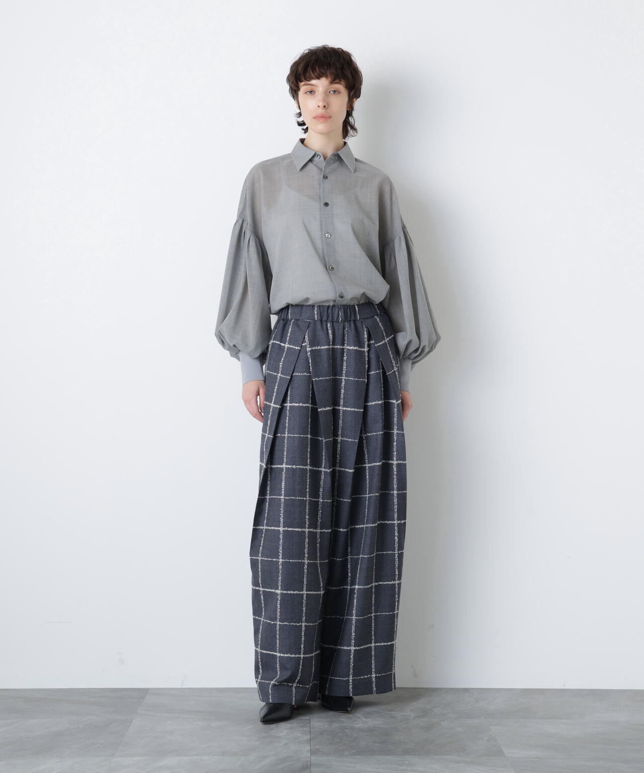 Sheer Volume Sleeve Shirt