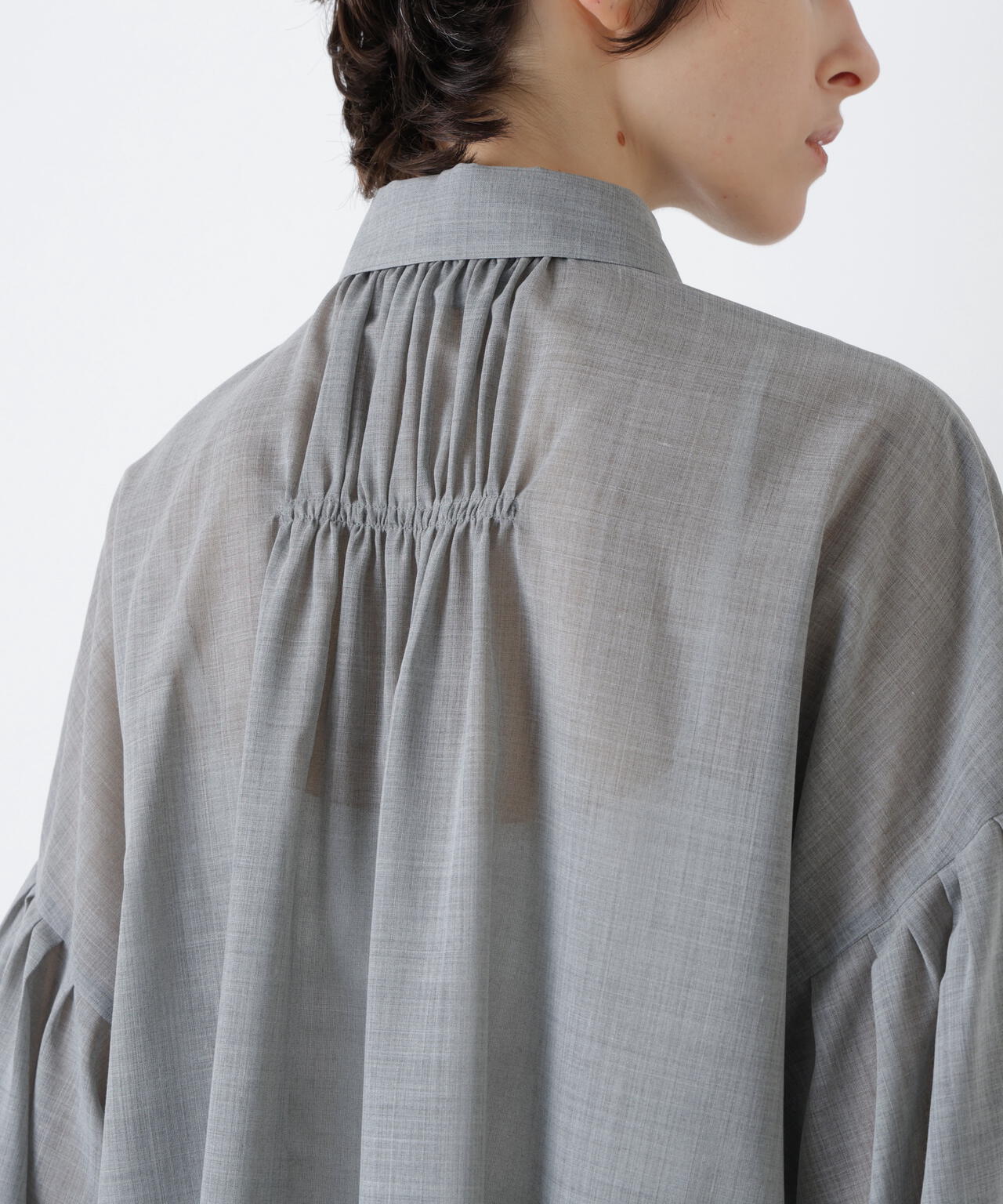 Sheer Volume Sleeve Shirt