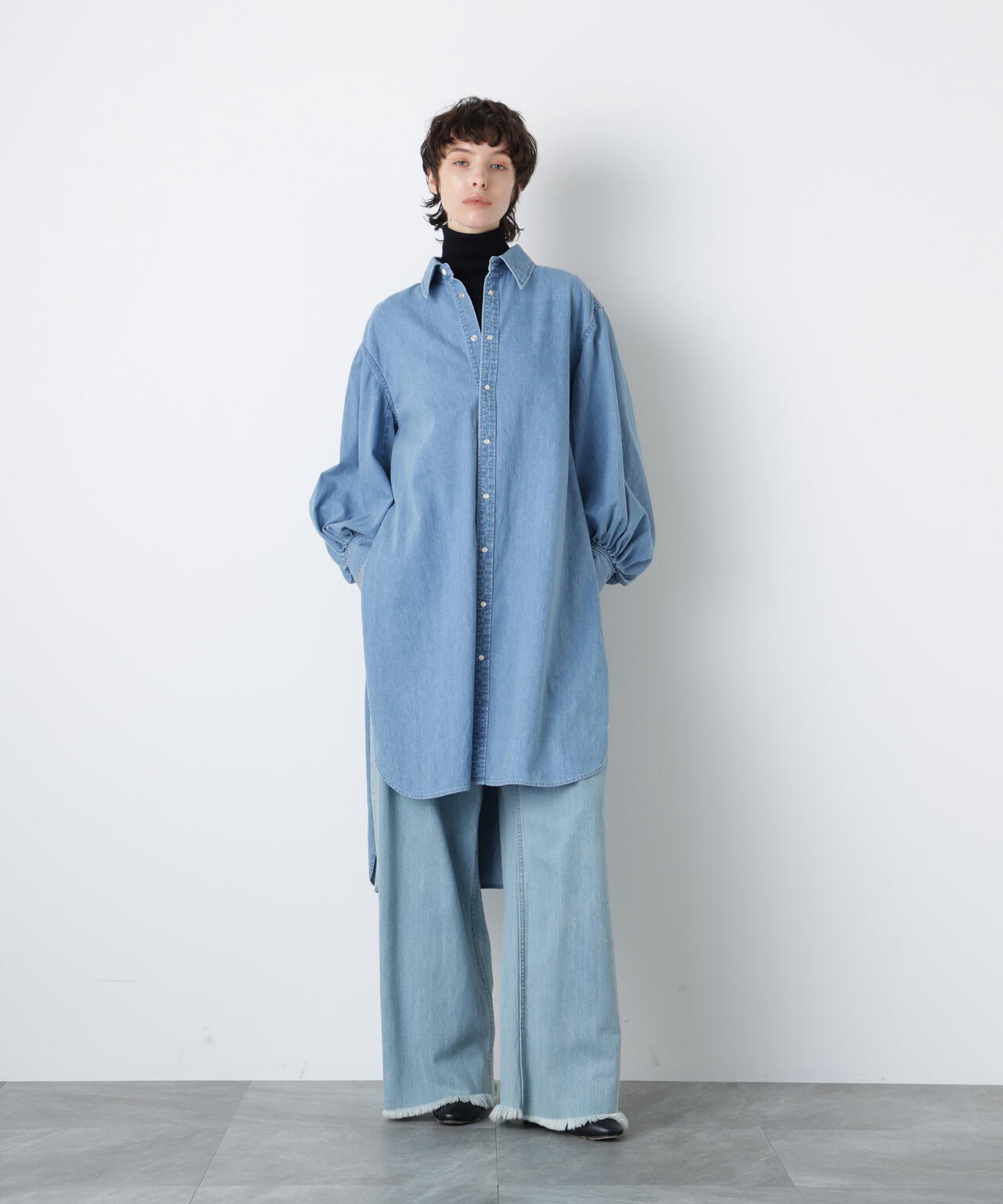 Denim Long Volume Sleeve SH
