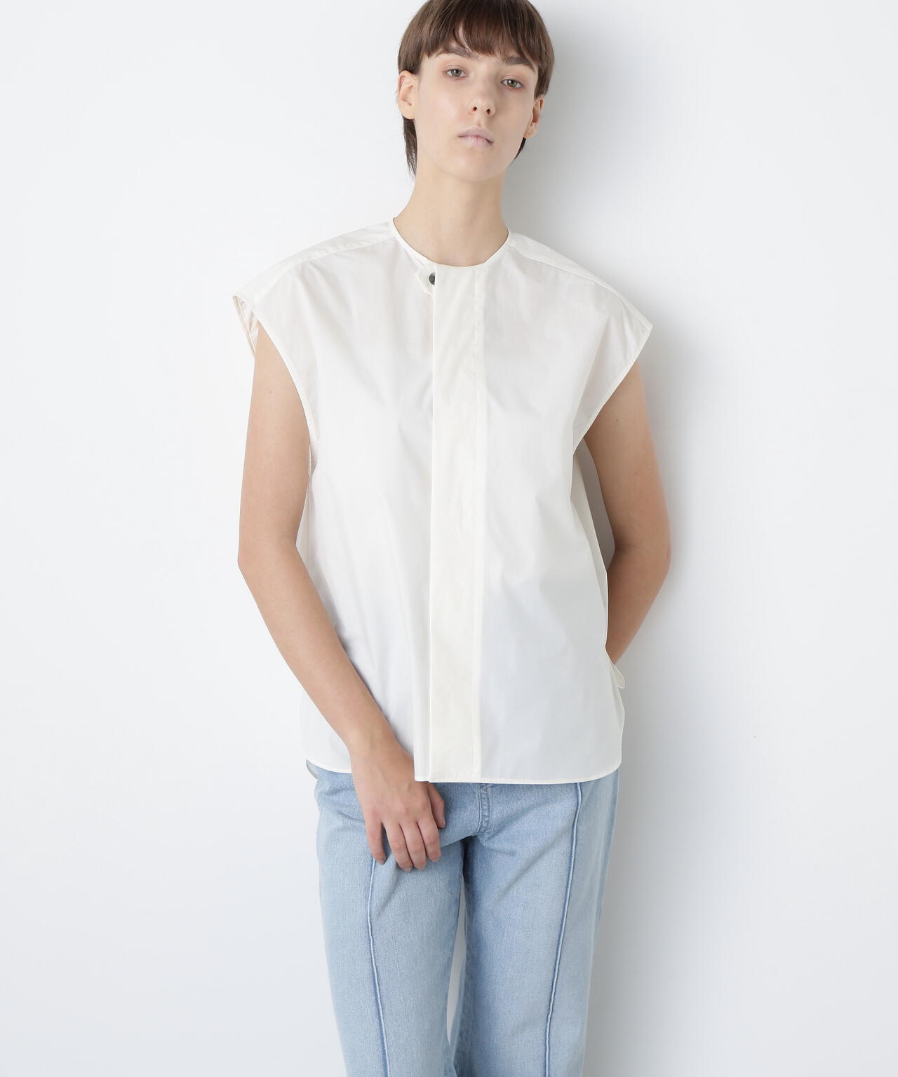 【VERY 9月号掲載商品】Roundneck Gilet Blouse