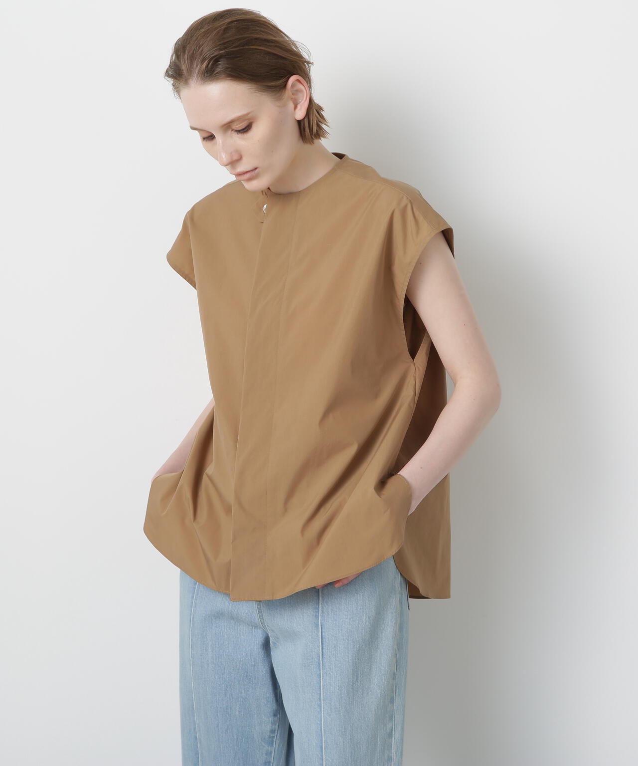 【VERY 9月号掲載商品】Roundneck Gilet Blouse