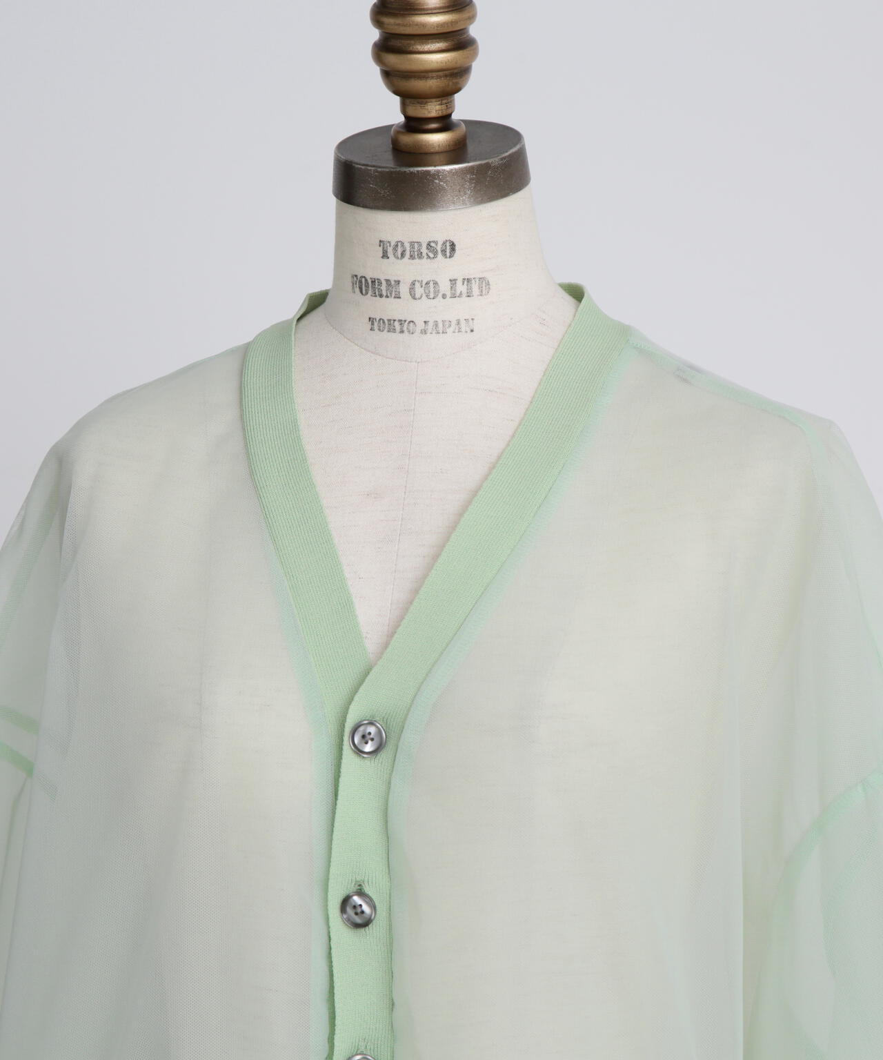Tulle Organdy Cardigan Blouse