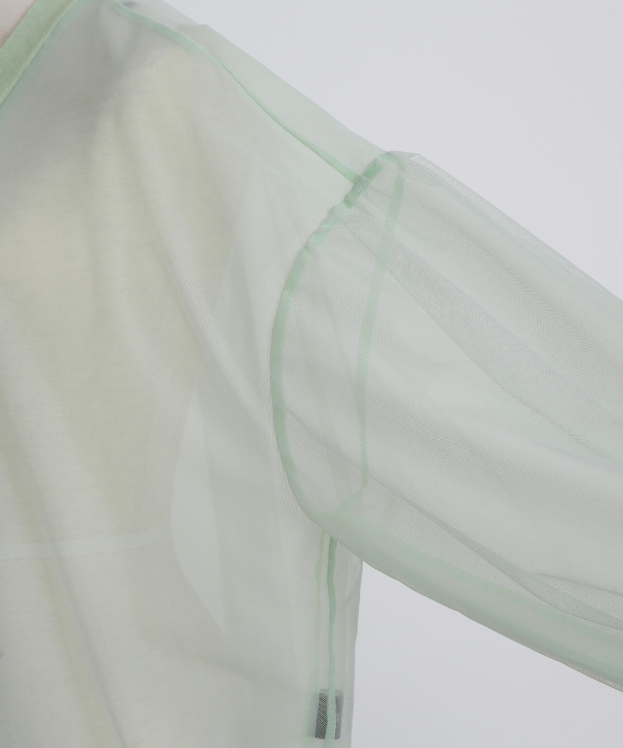 Tulle Organdy Cardigan Blouse