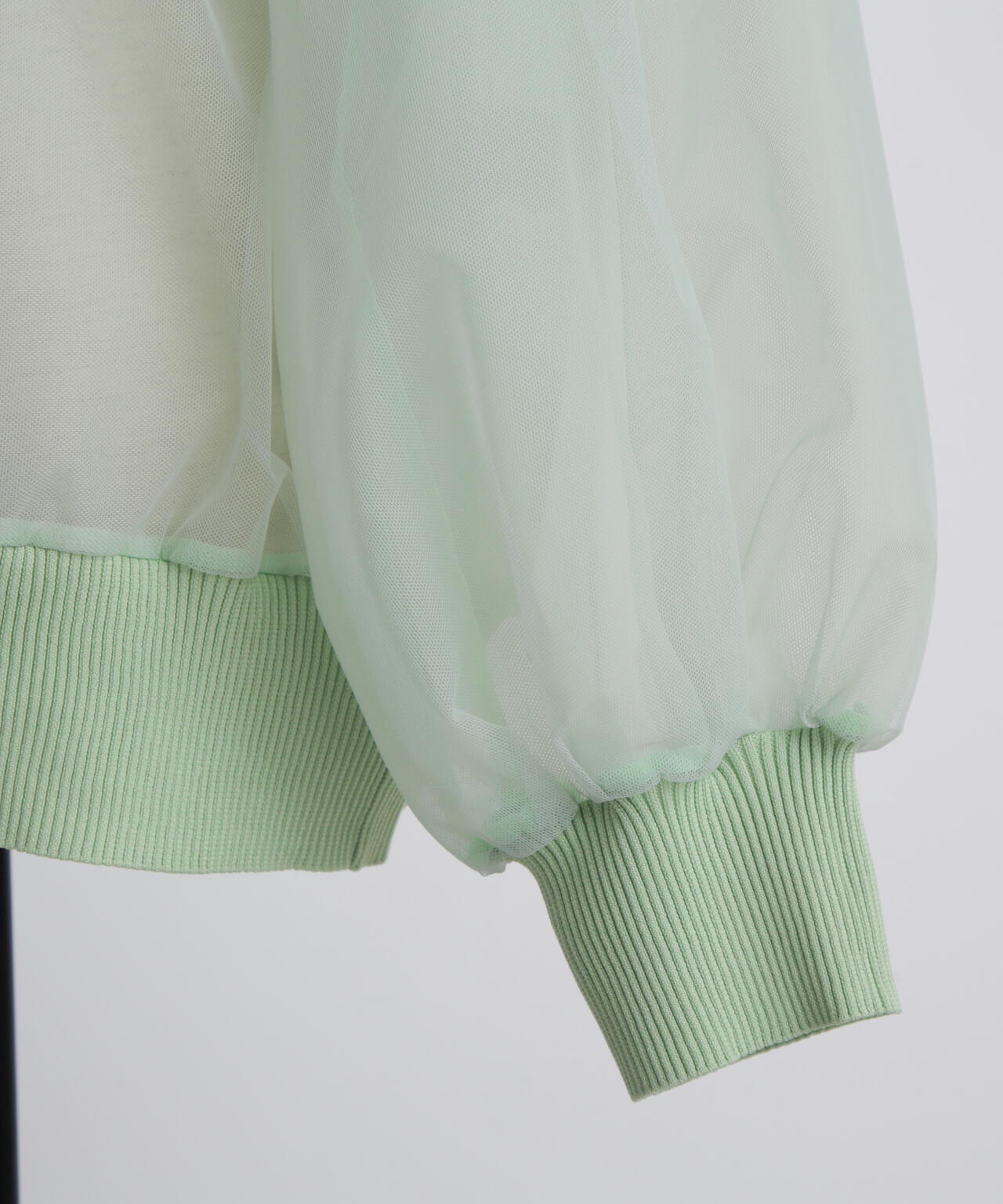 Tulle Organdy Cardigan Blouse