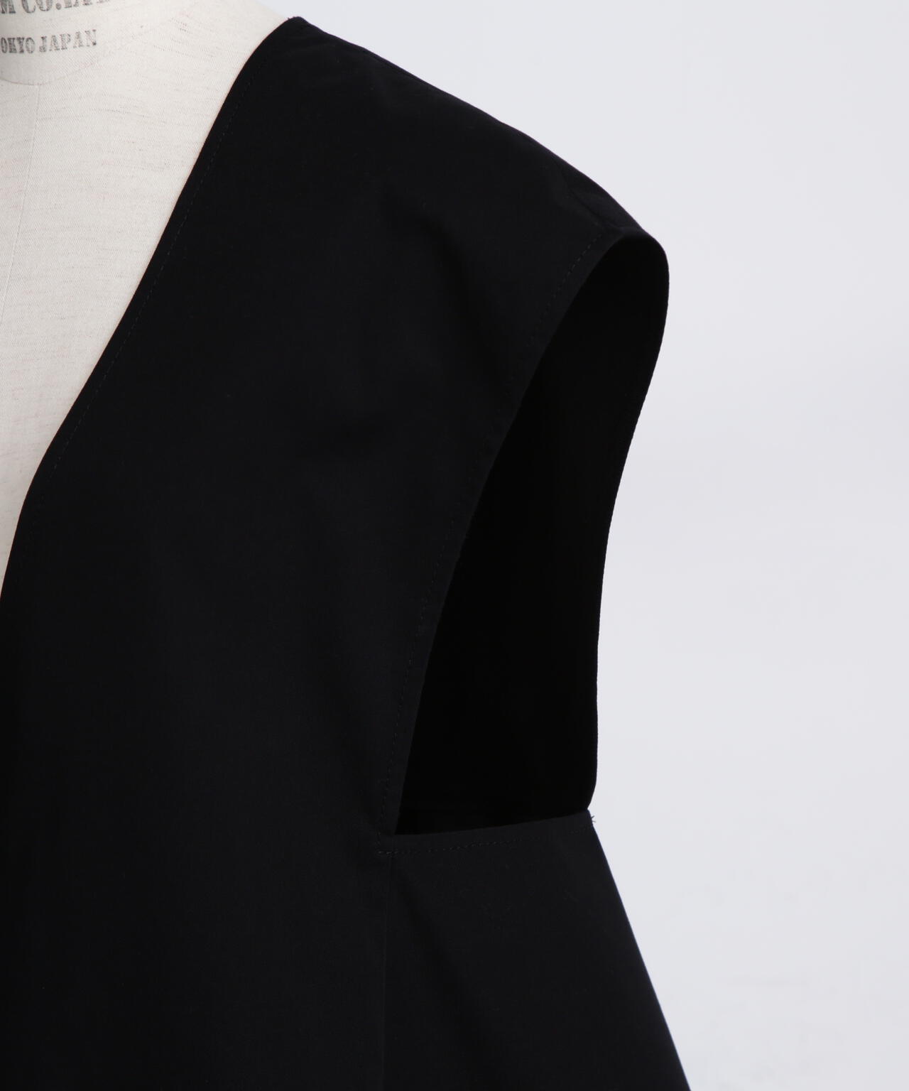 Back Peplum Gilet Blouse