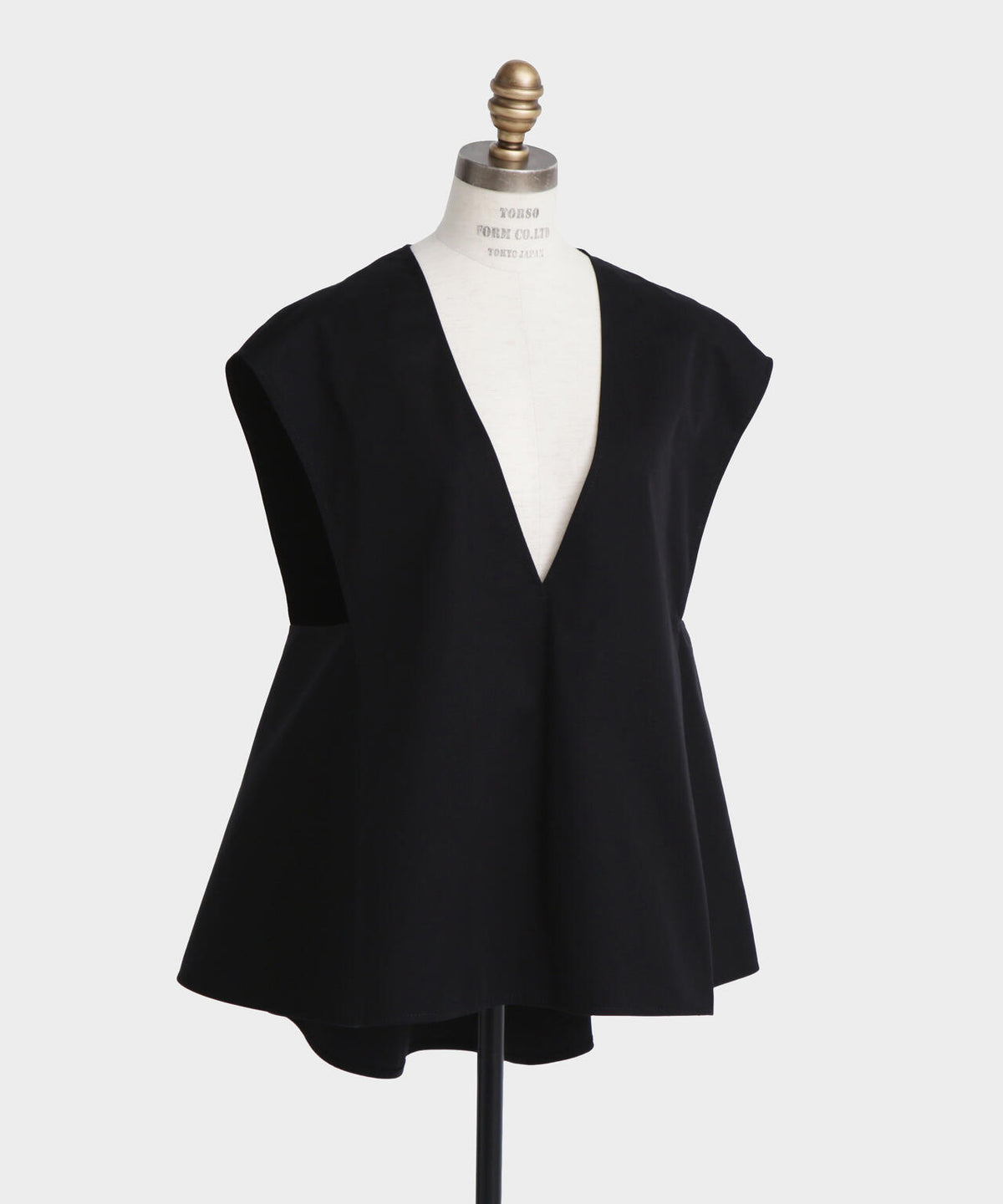 Back Peplum Gilet Blouse