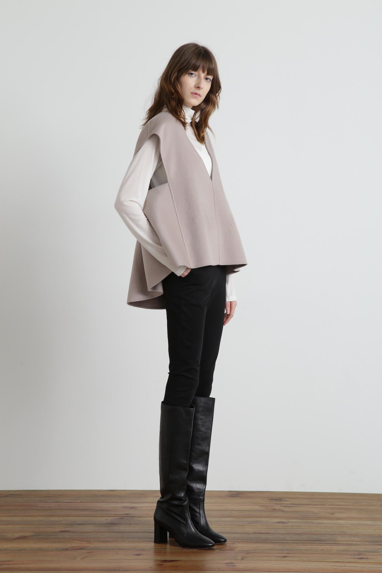 Back Peplum Gilet BL