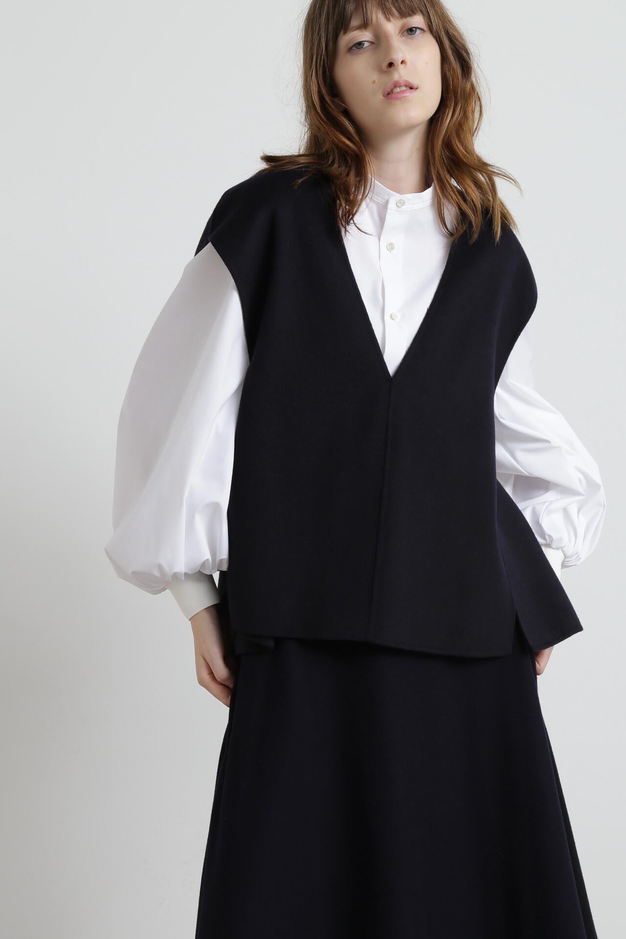 Back Peplum Gilet BL