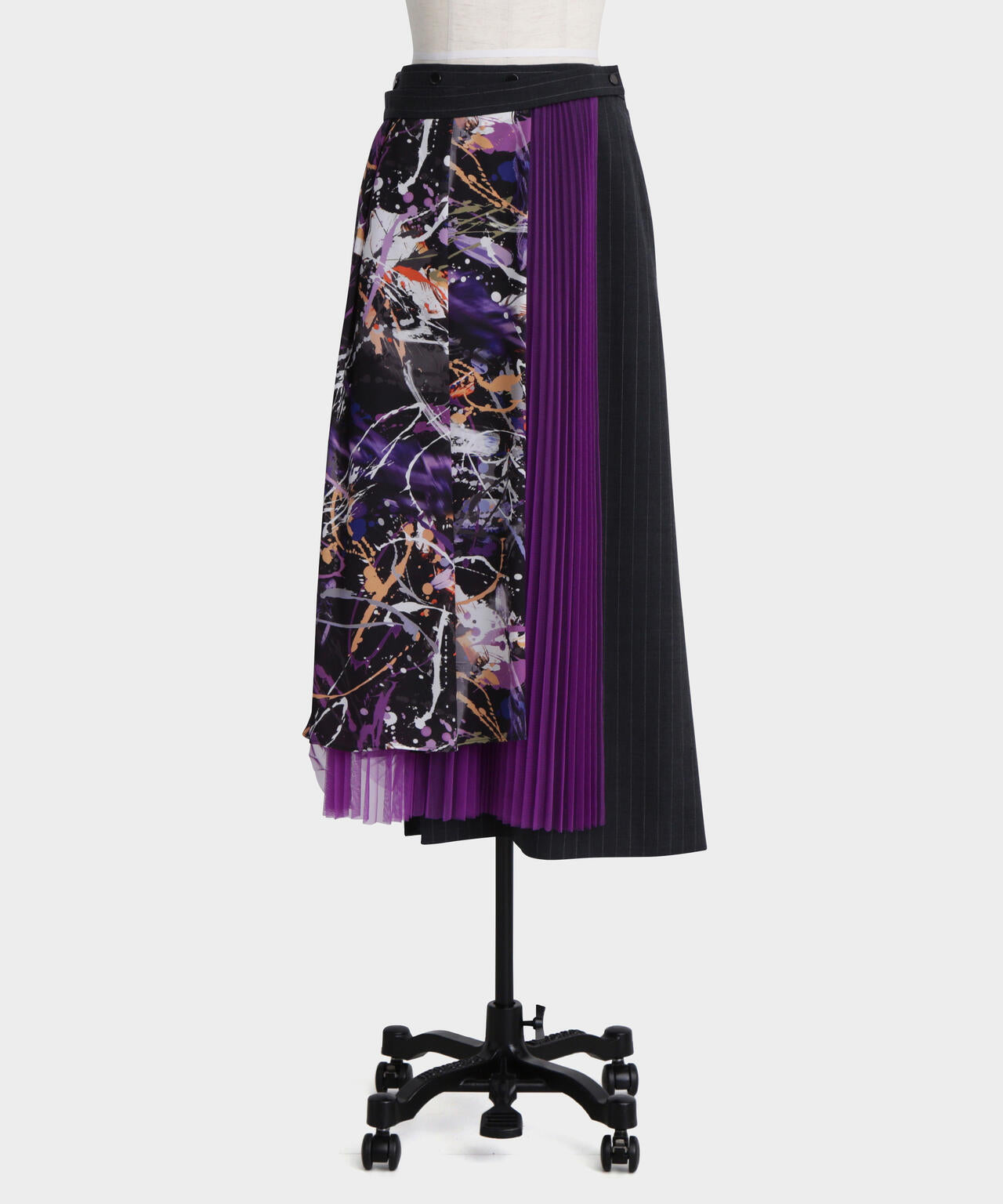 Mix Fabric Combination Skirt