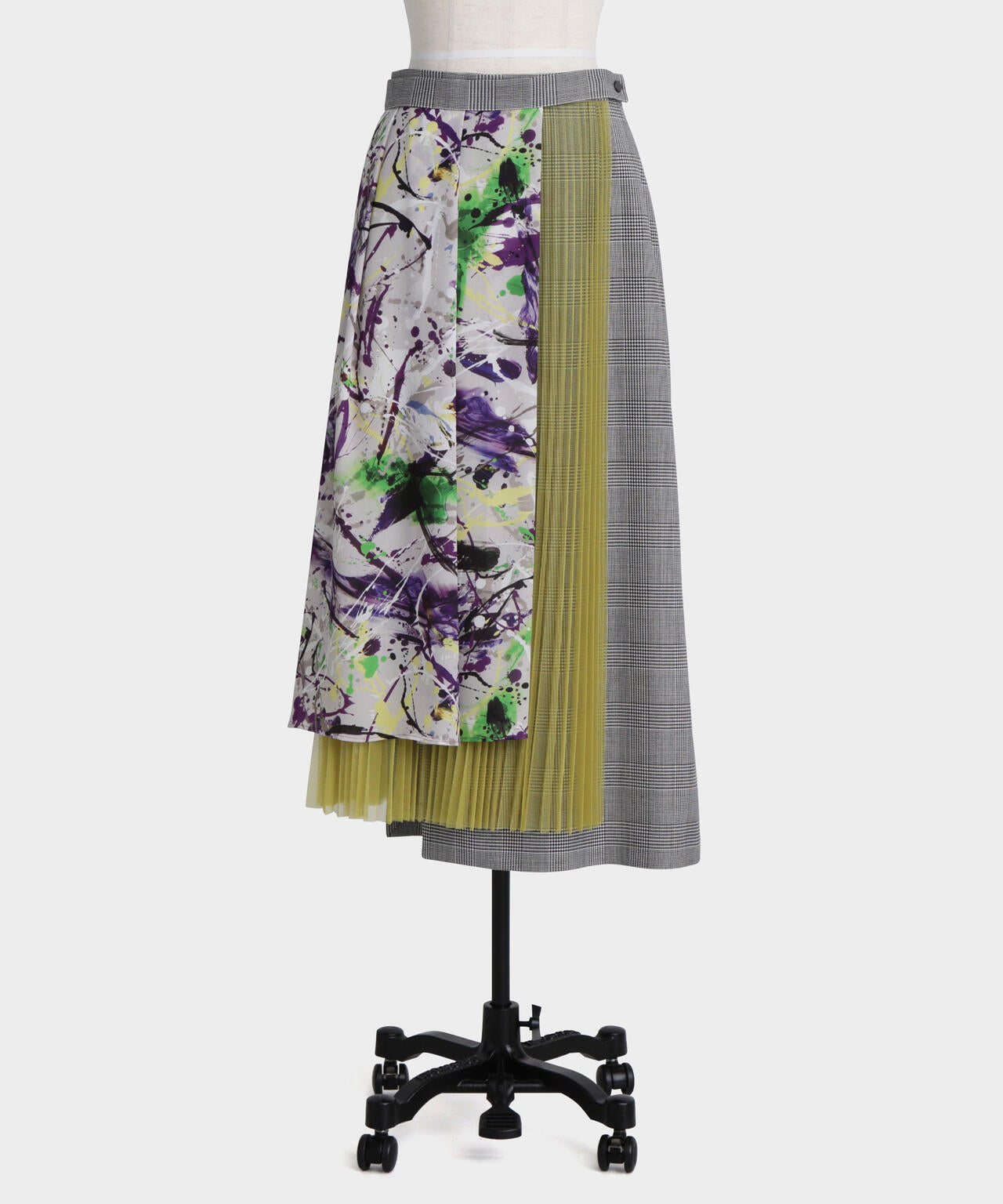Mix Fabric Combination Skirt