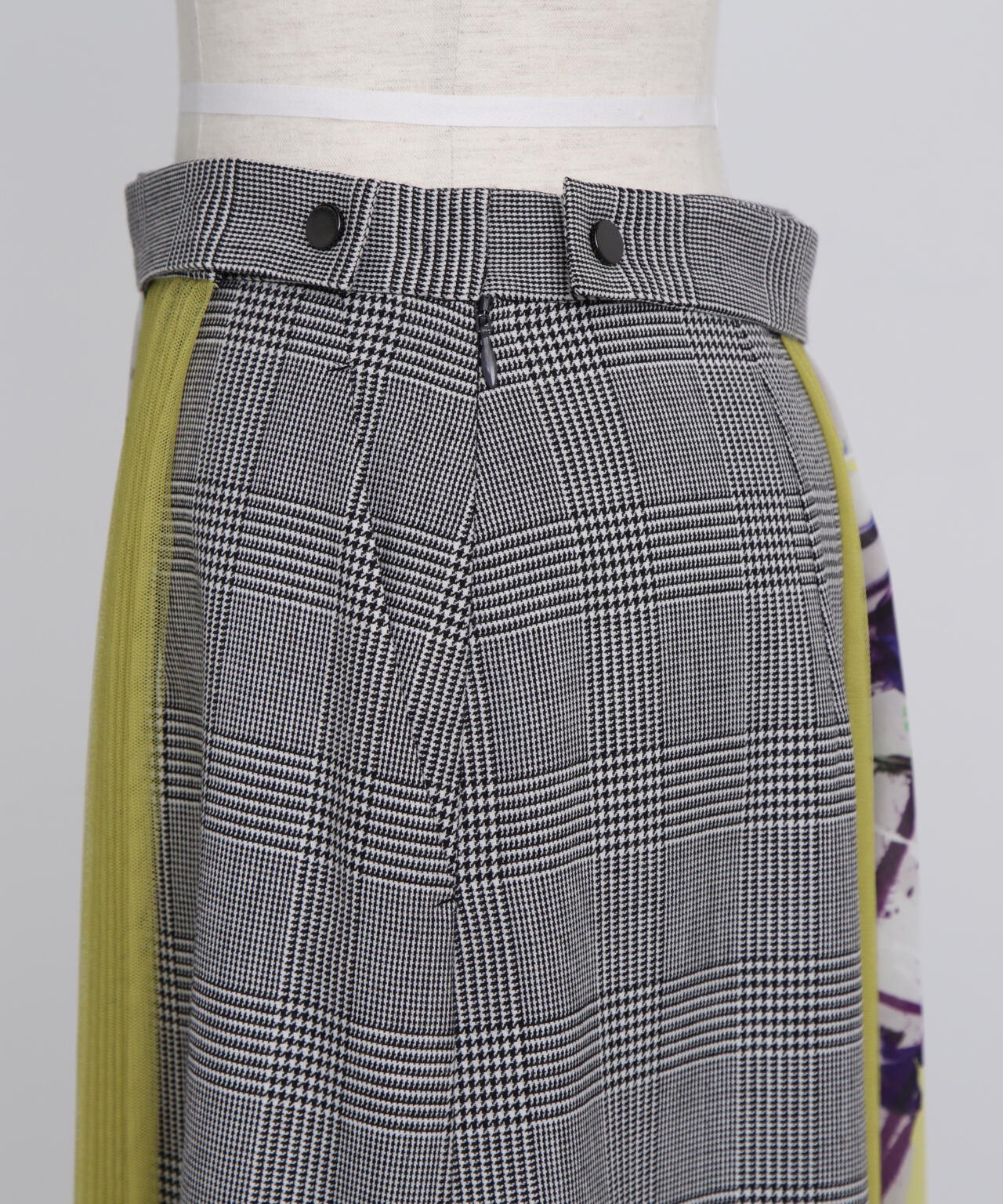 Mix Fabric Combination Skirt