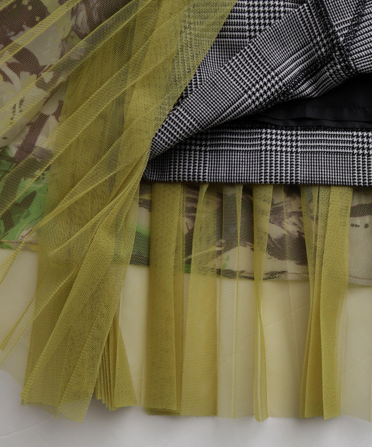 Mix Fabric Combination Skirt