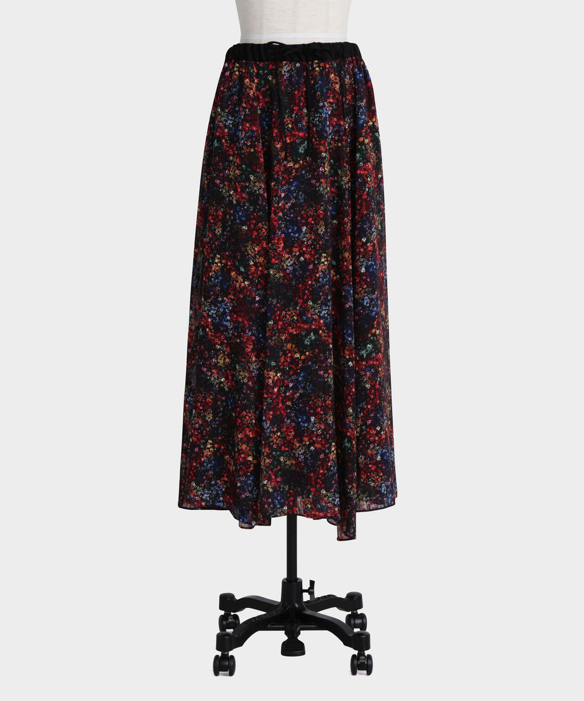 Printed Maxi Flare Skirt