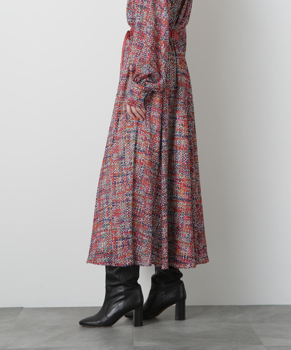 Printed Maxi Flare Skirt