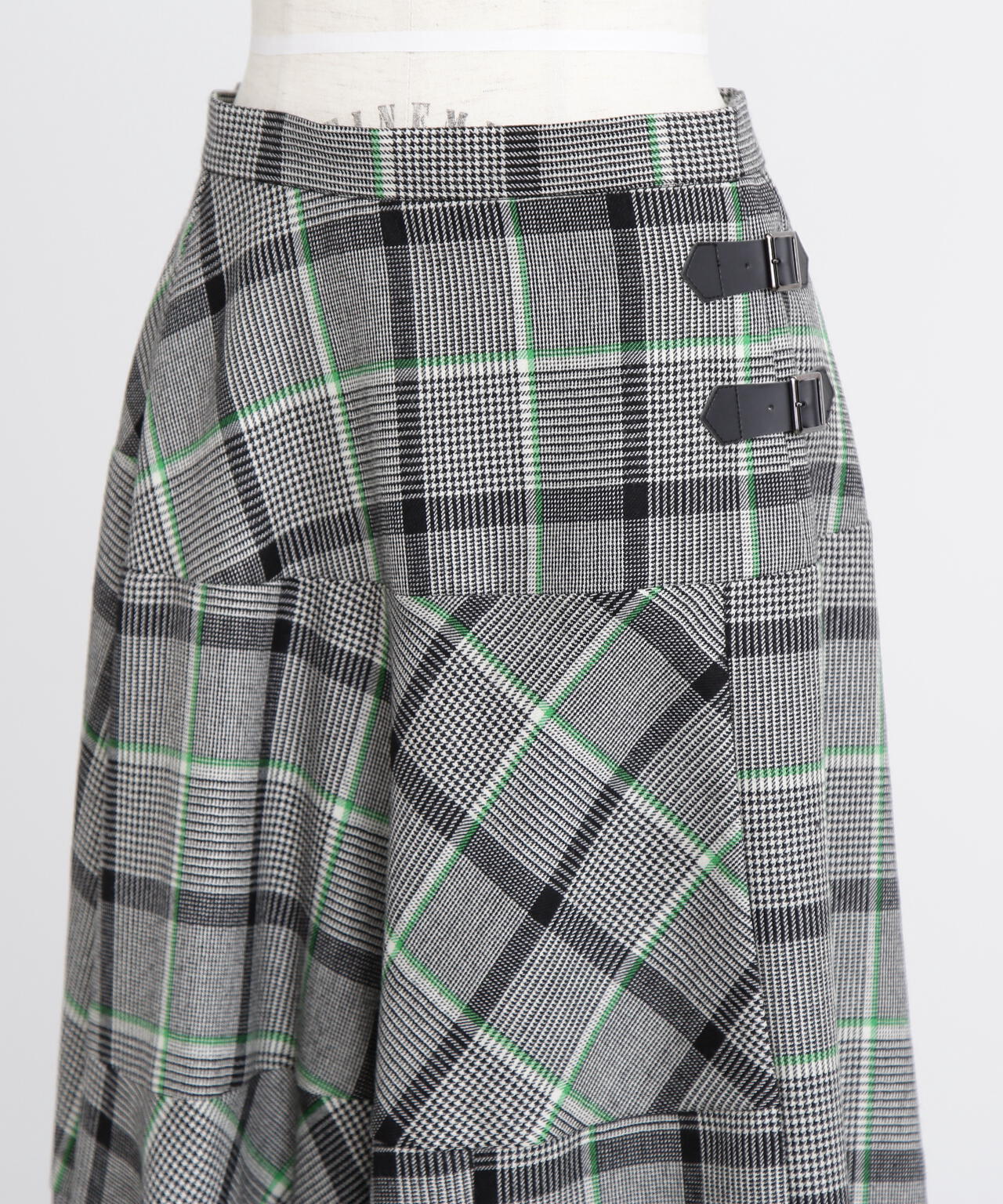 Sheer Combination Pattern Skirt