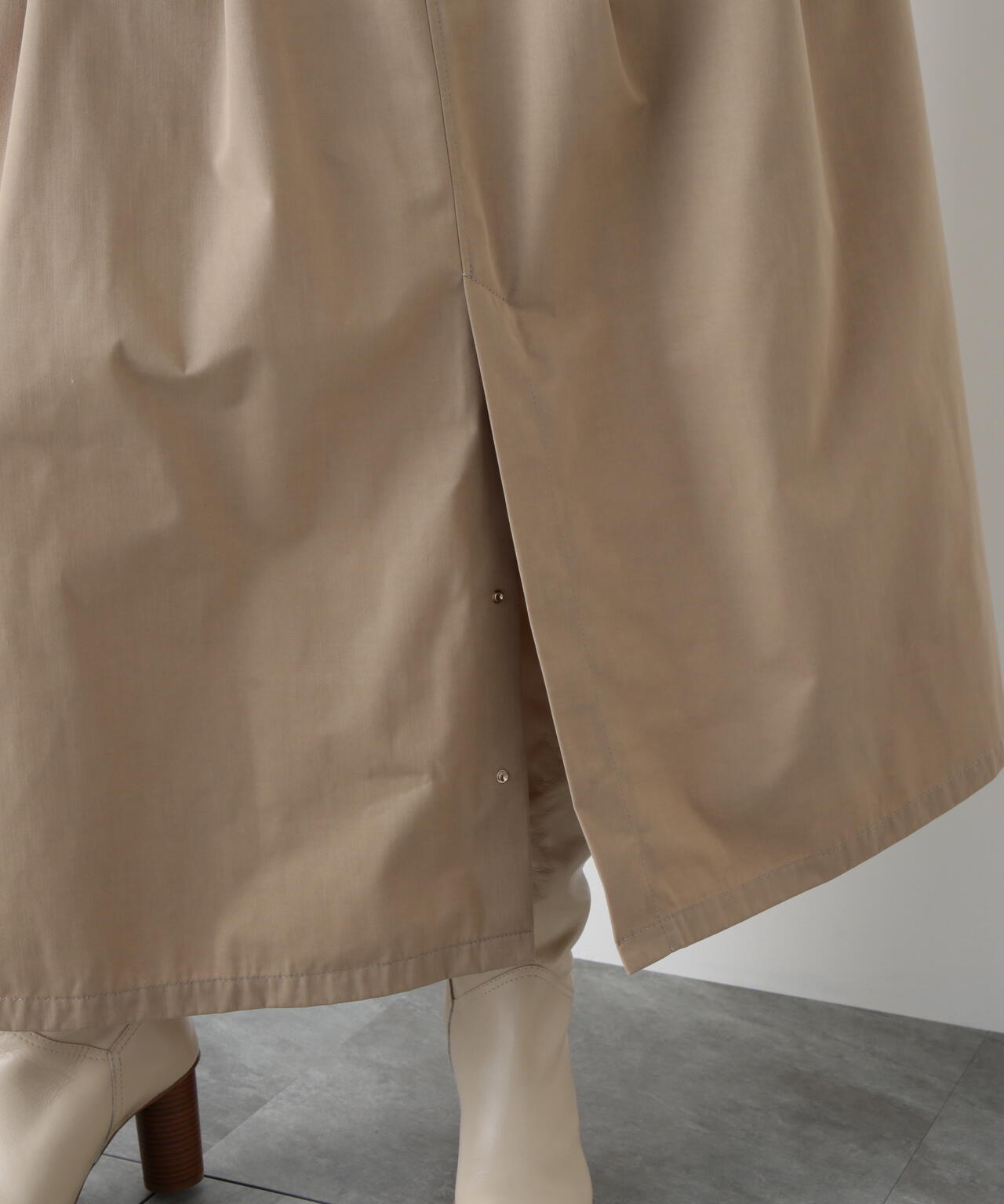 Maxi Flare Chino Skirt