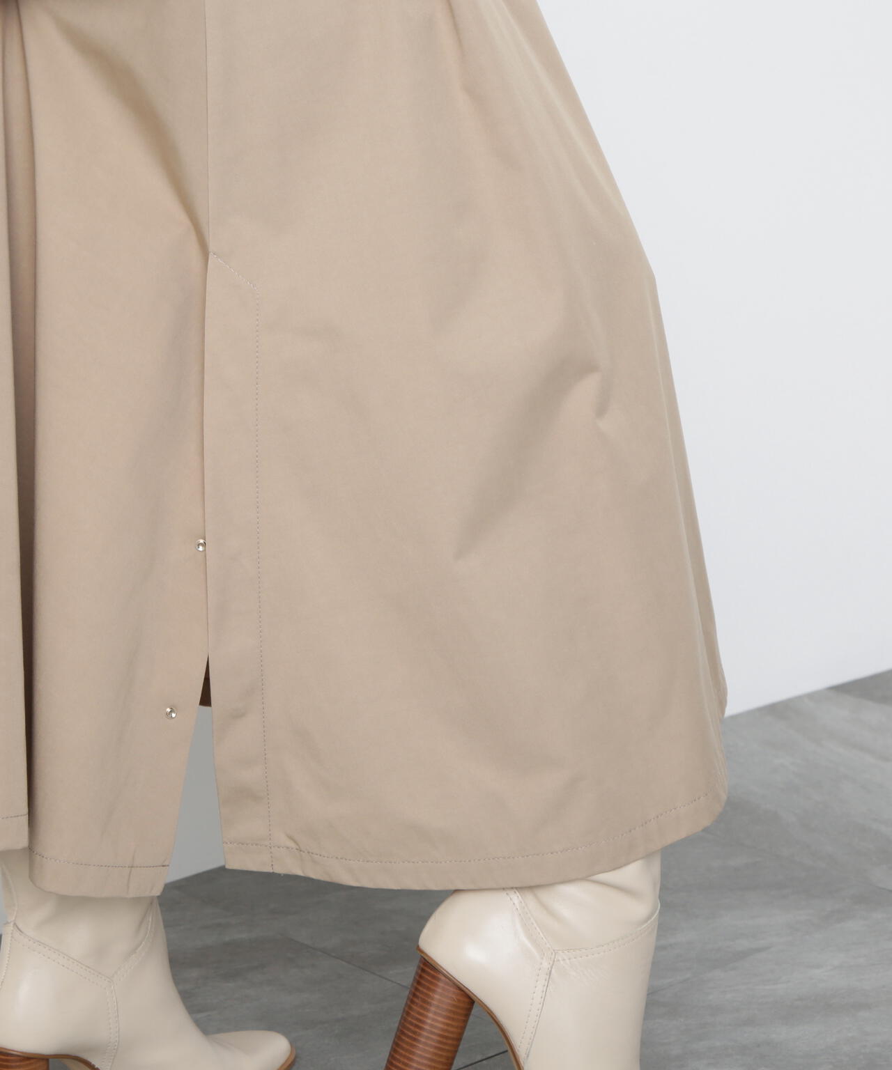 Maxi Flare Chino Skirt