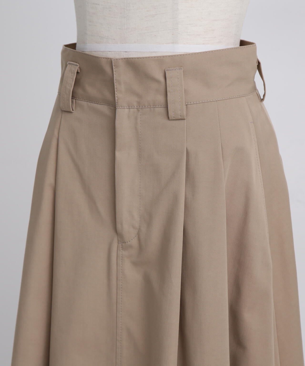 Maxi Flare Chino Skirt