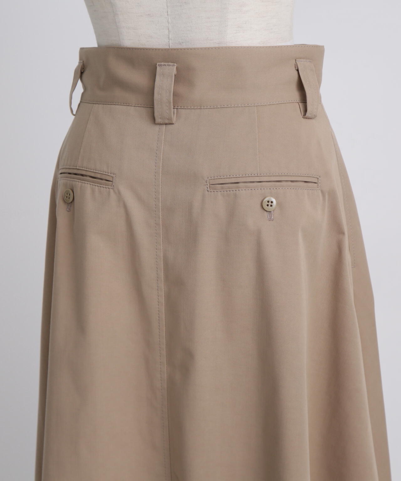 Maxi Flare Chino Skirt