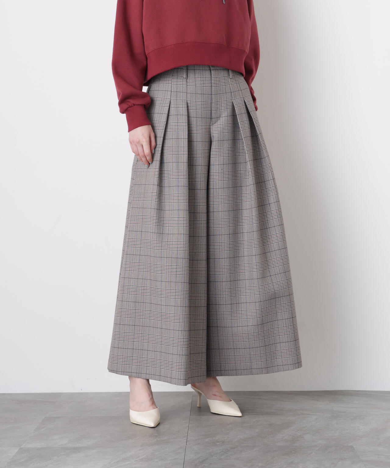 【GISELe 12月号掲載商品】Yarn Dyed Highwaist Pants