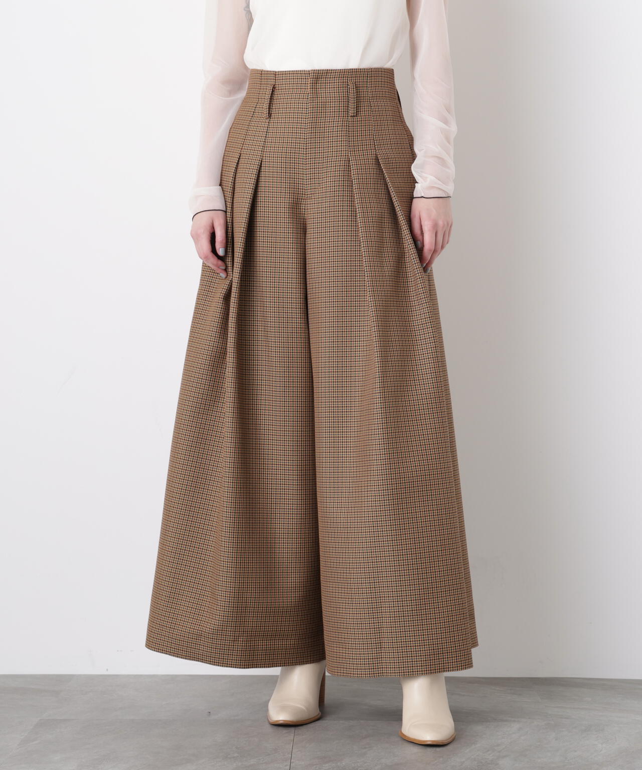 【GISELe 12月号掲載商品】Yarn Dyed Highwaist Pants