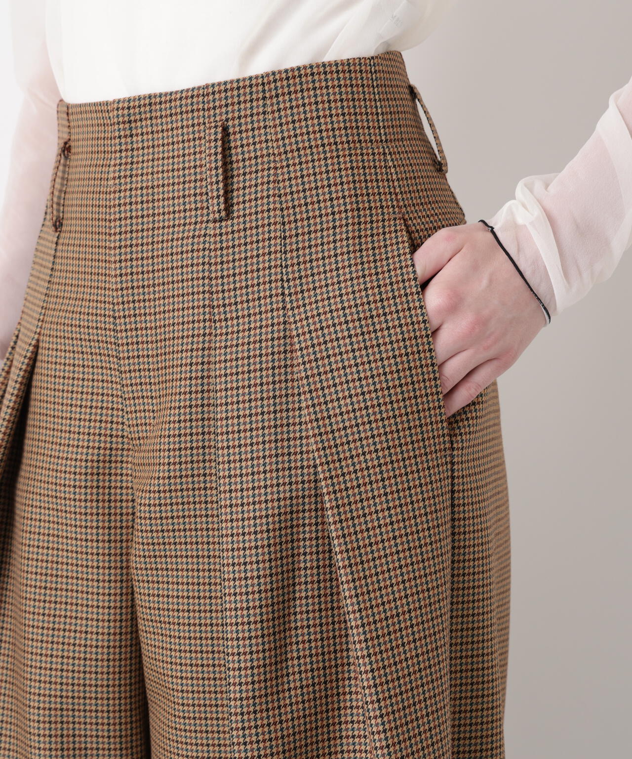 【GISELe 12月号掲載商品】Yarn Dyed Highwaist Pants