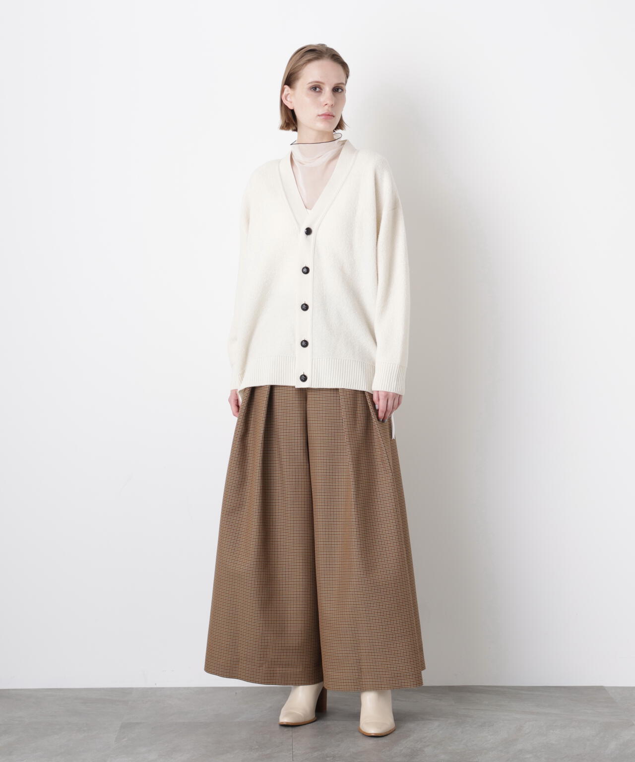 【GISELe 12月号掲載商品】Yarn Dyed Highwaist Pants