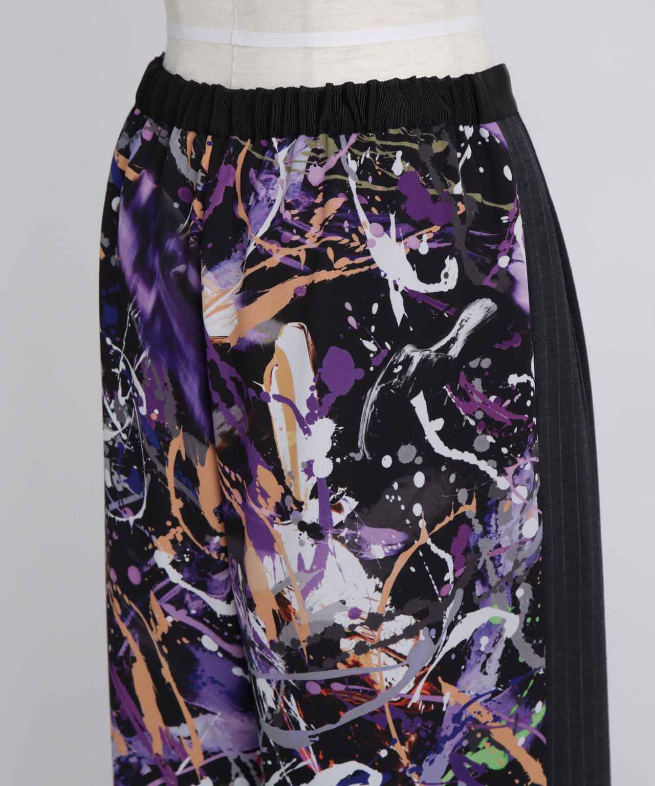 Printed Combination Wide Pants