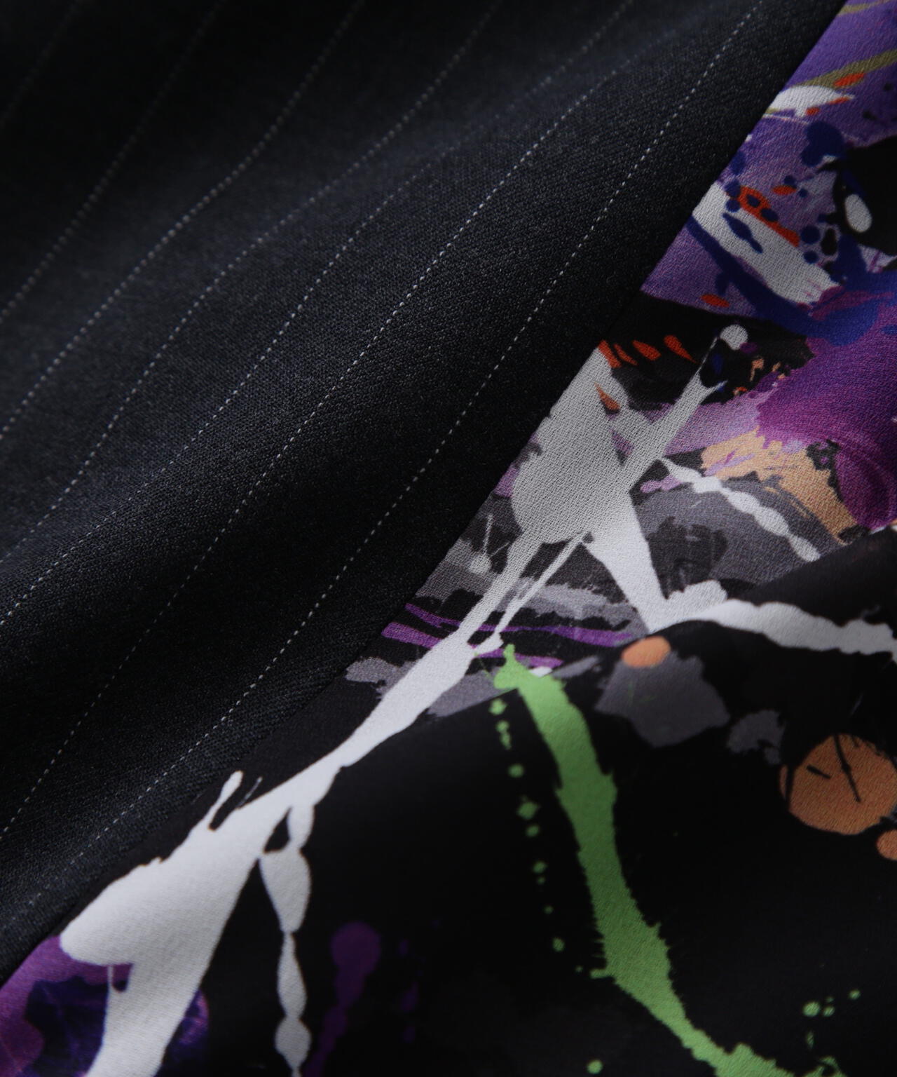 Printed Combination Wide Pants