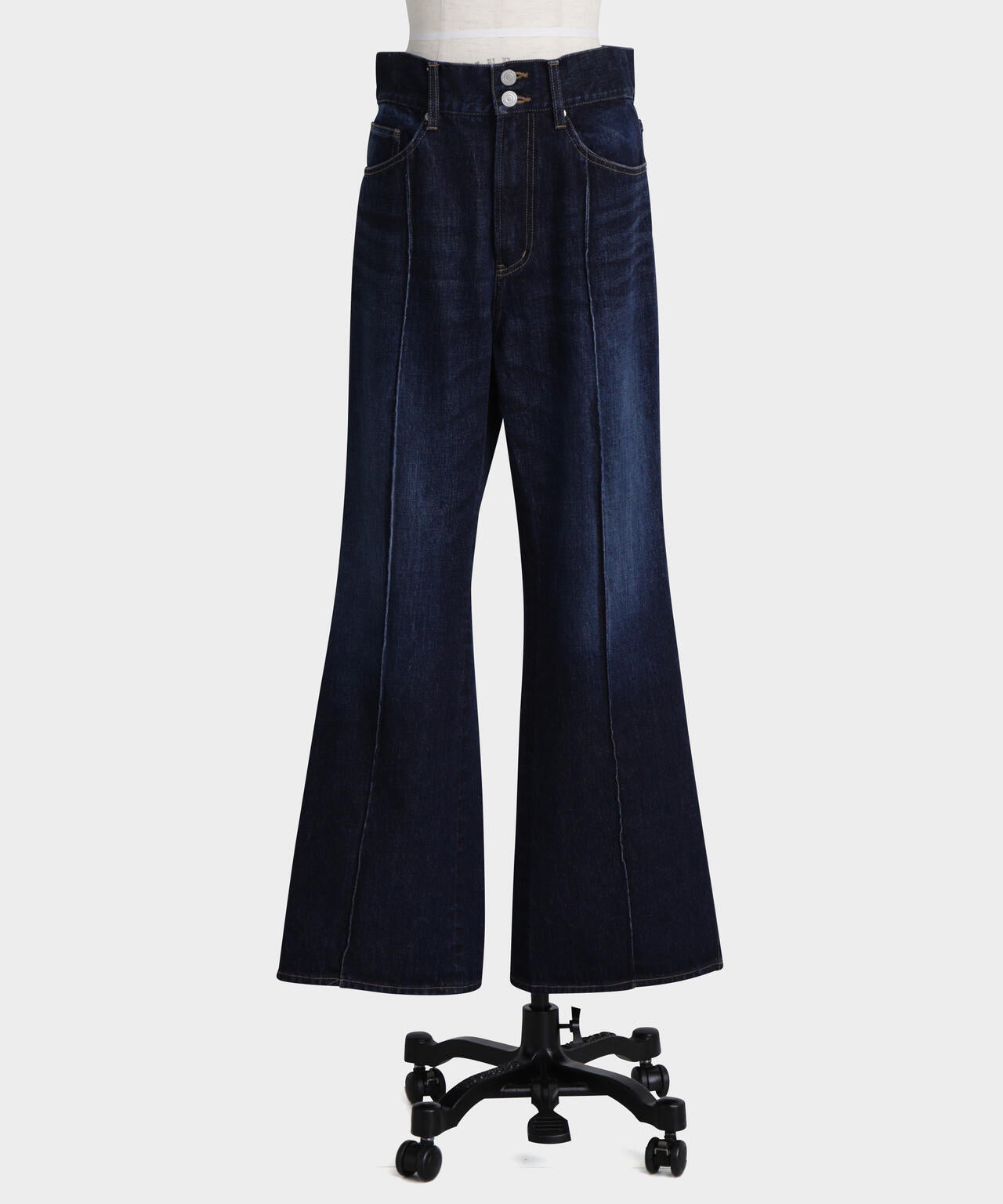 Side Slit Flare Denim