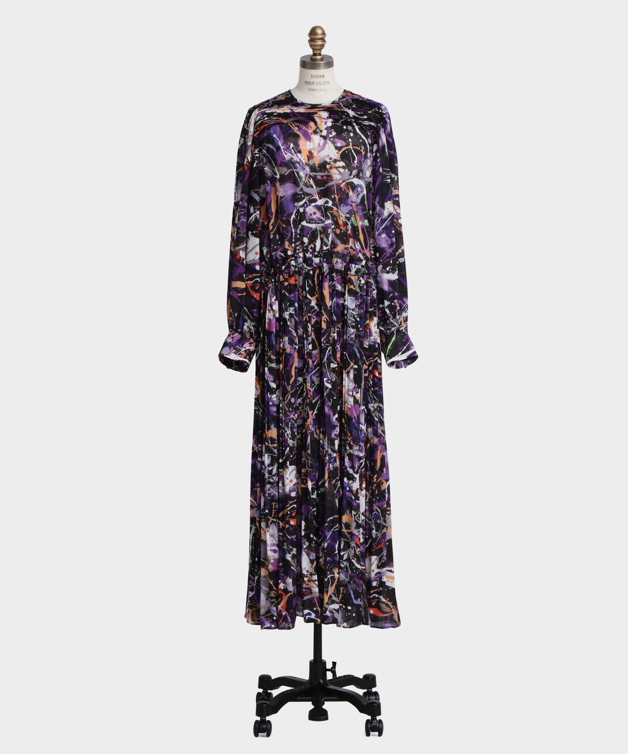 Printed Pleats Dress