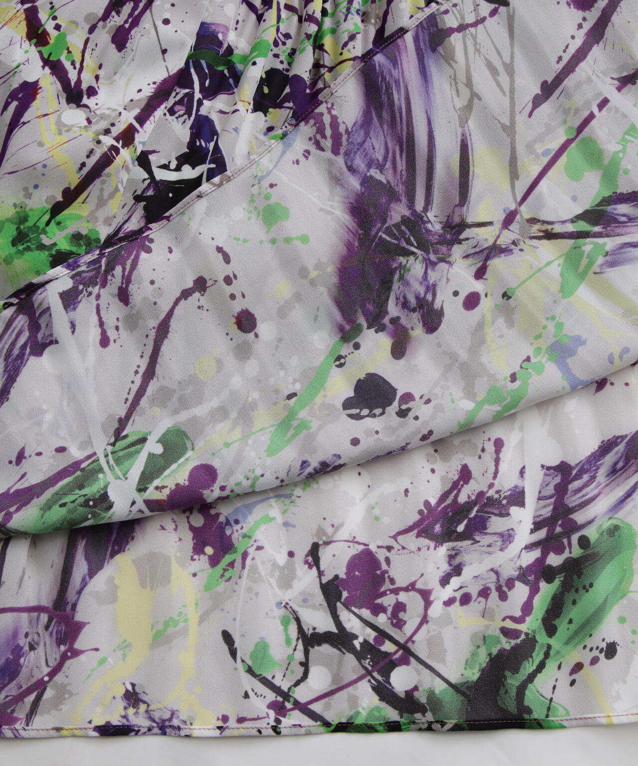 Printed Pleats Dress