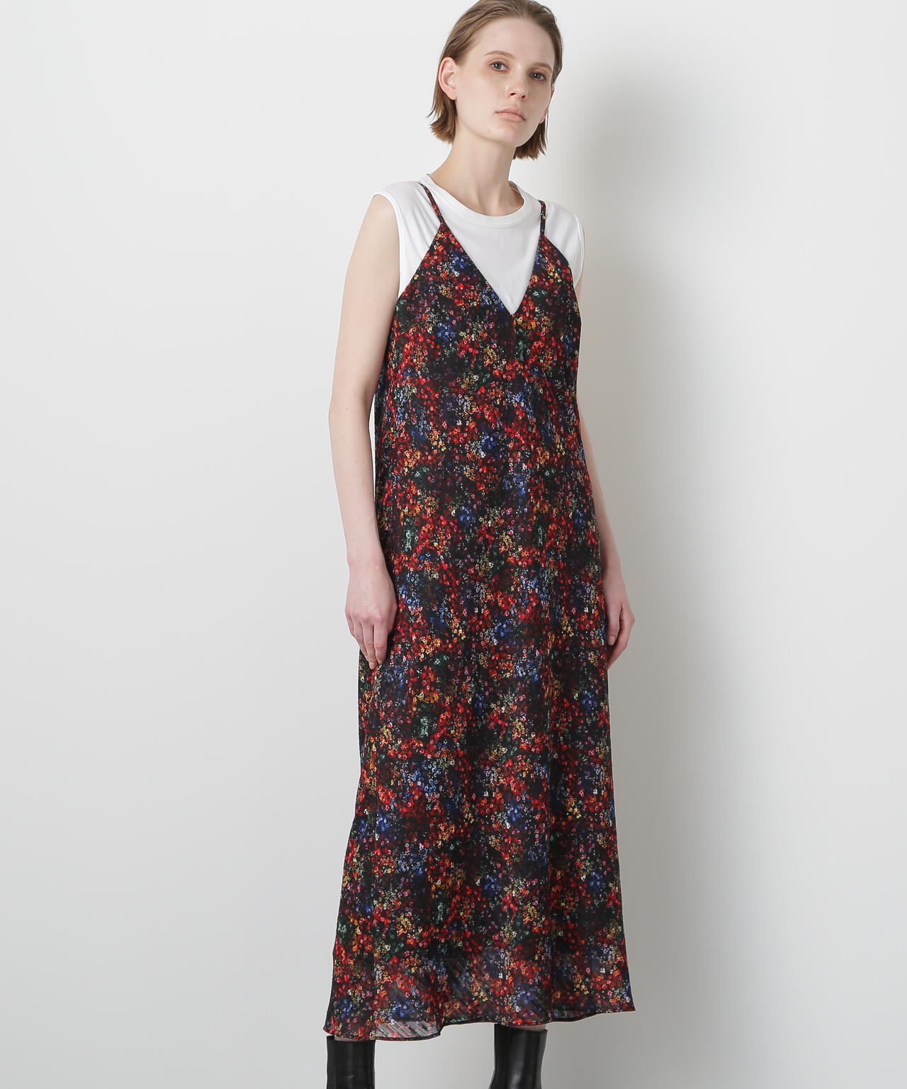 Printed Maxi Camisole Dress